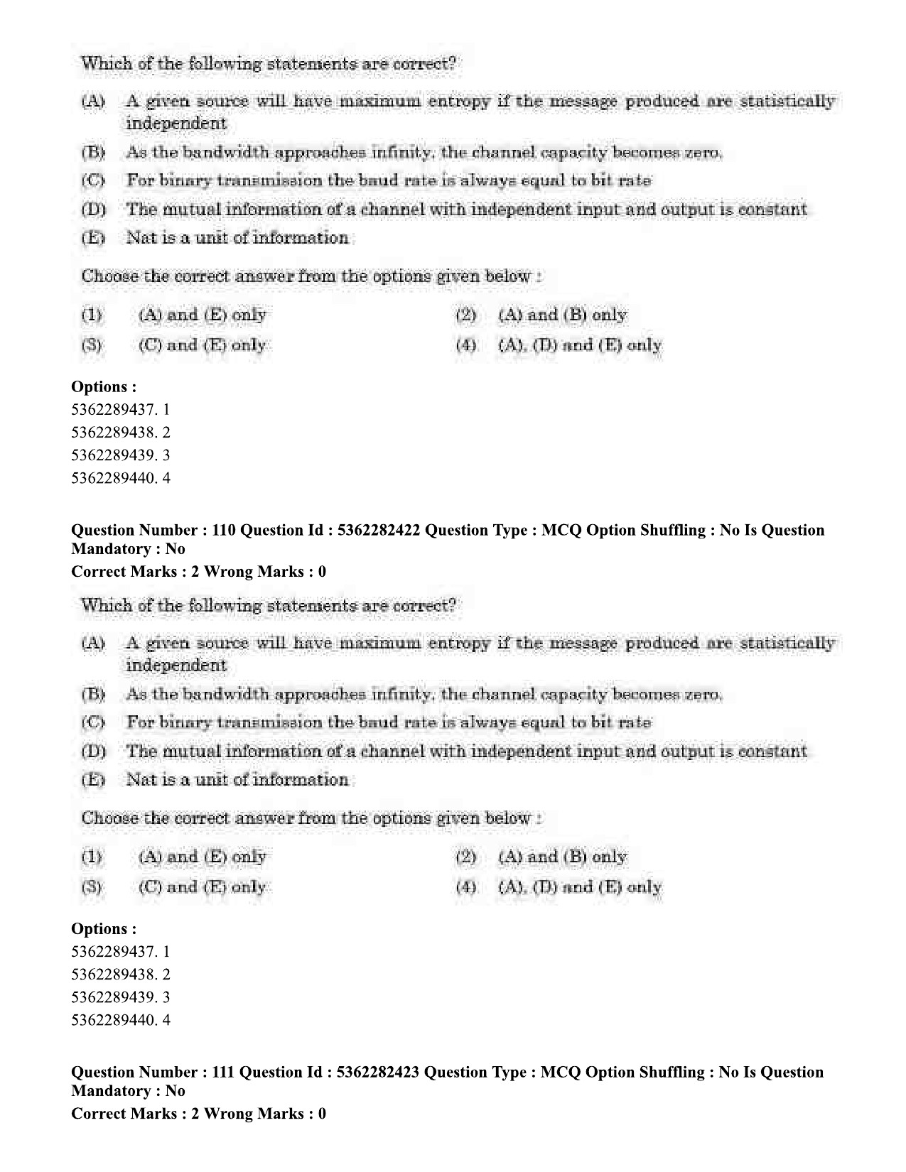 UGC NET Electronic Science Question Paper September 2020 113