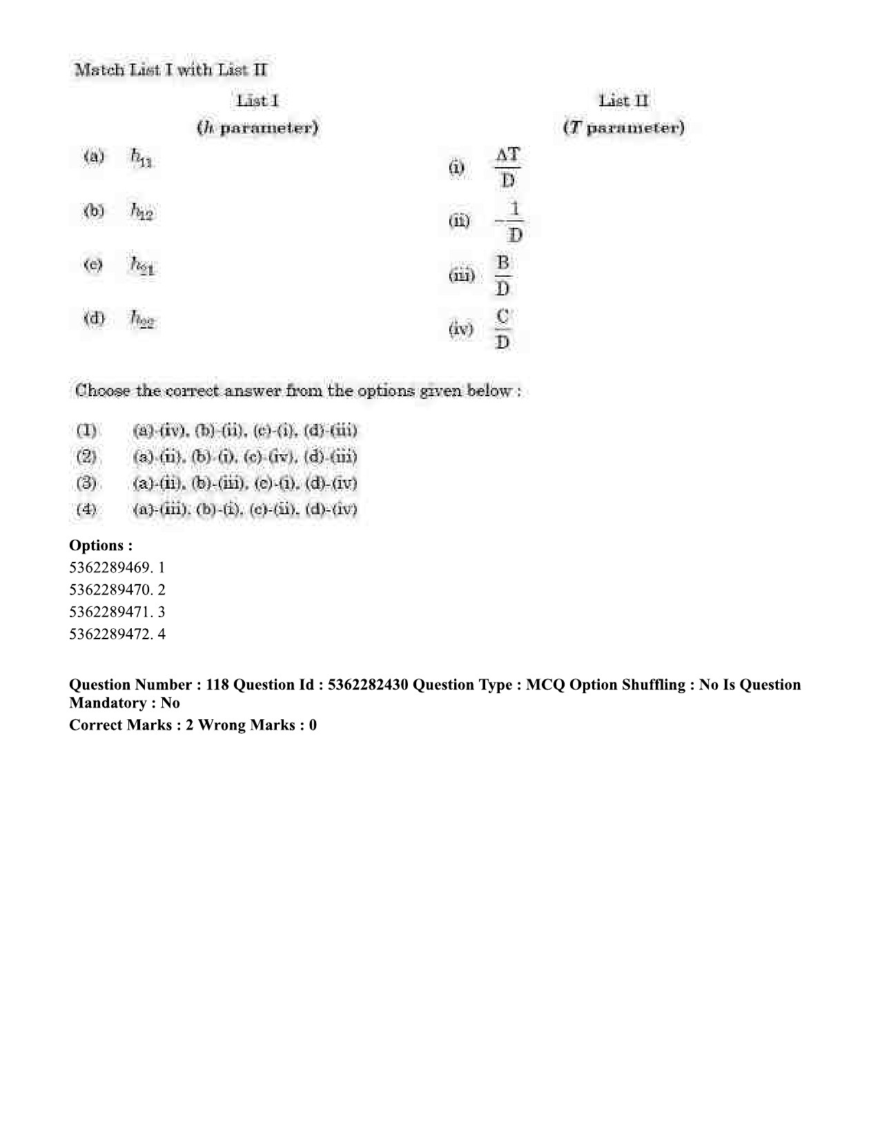 UGC NET Electronic Science Question Paper September 2020 124