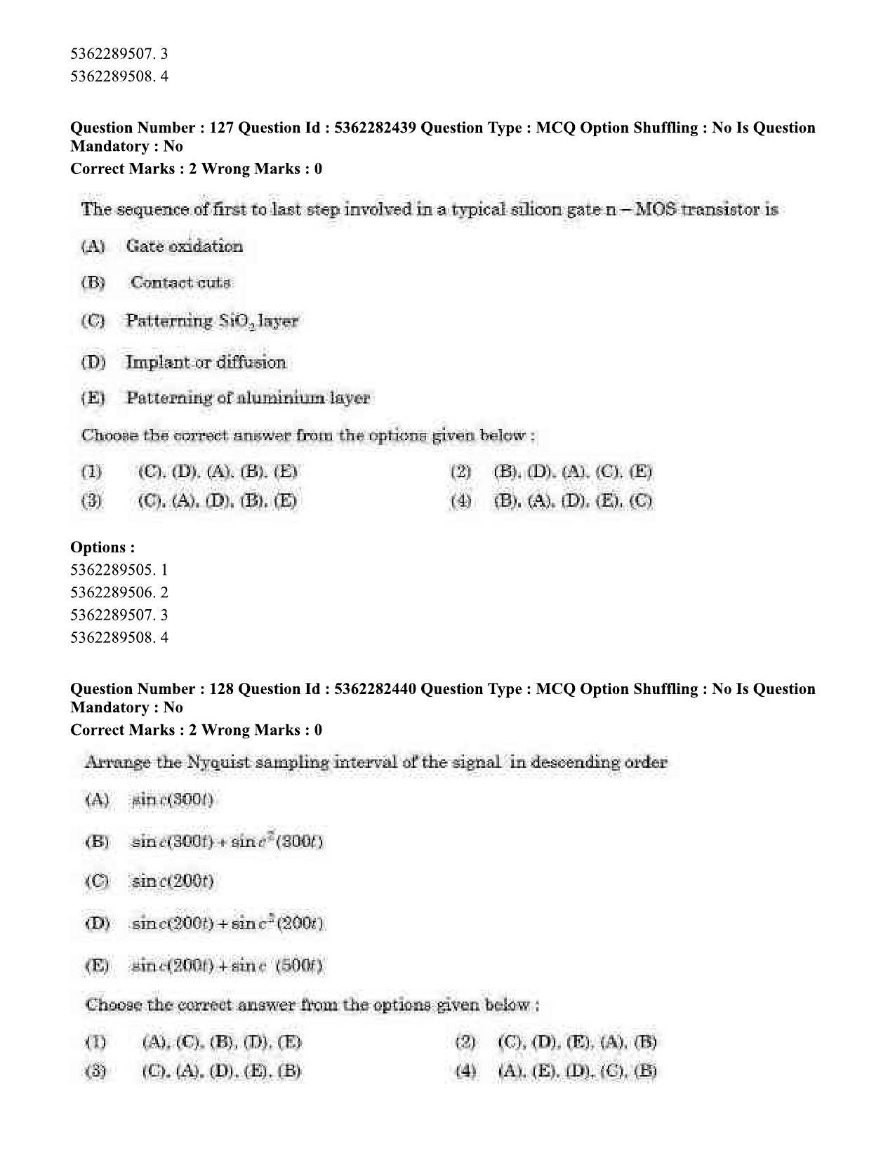 UGC NET Electronic Science Question Paper September 2020 140