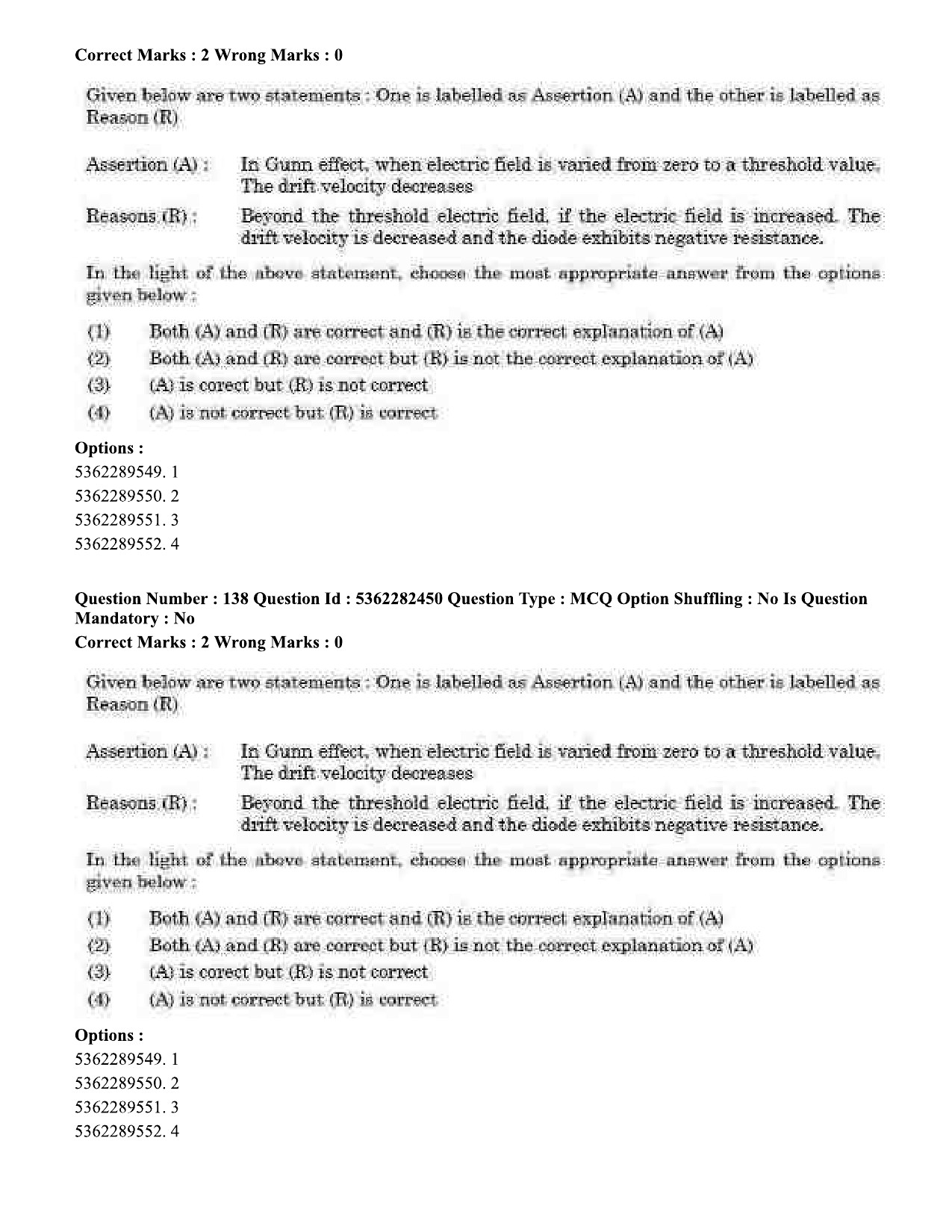 UGC NET Electronic Science Question Paper September 2020 151