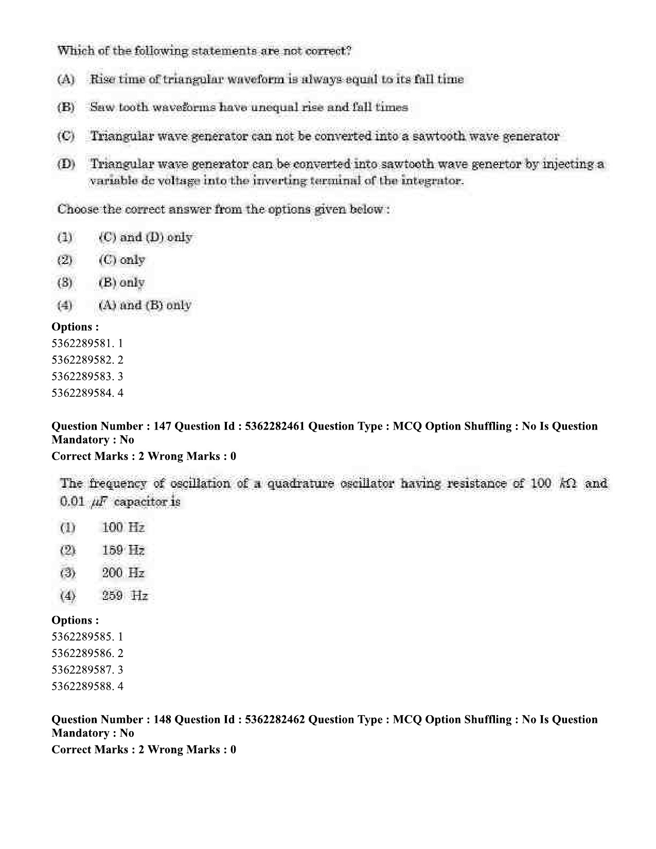 UGC NET Electronic Science Question Paper September 2020 160