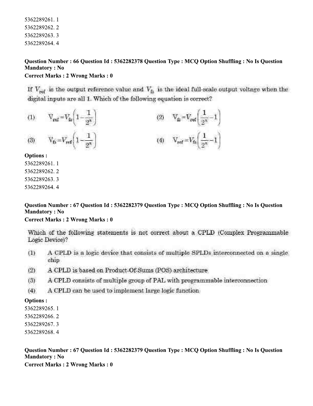 UGC NET Electronic Science Question Paper September 2020 62