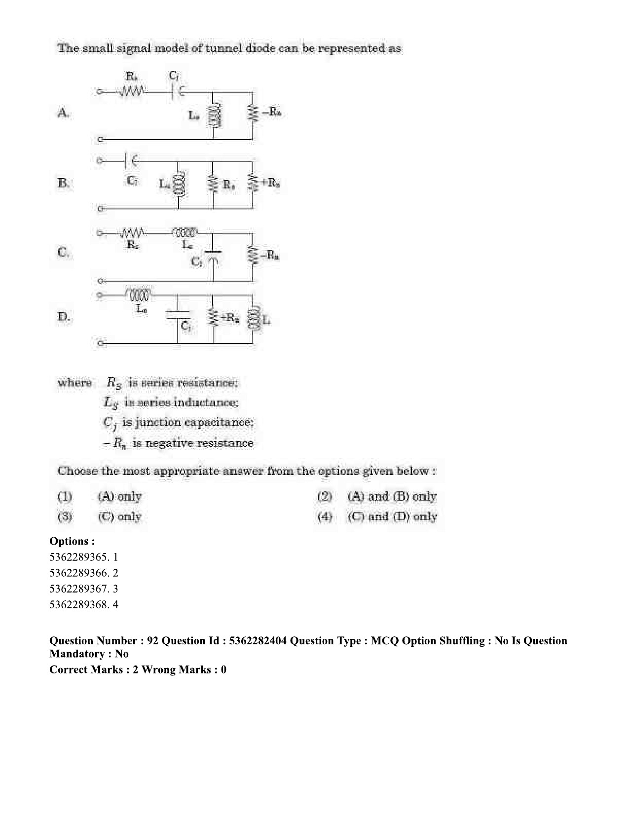 UGC NET Electronic Science Question Paper September 2020 84