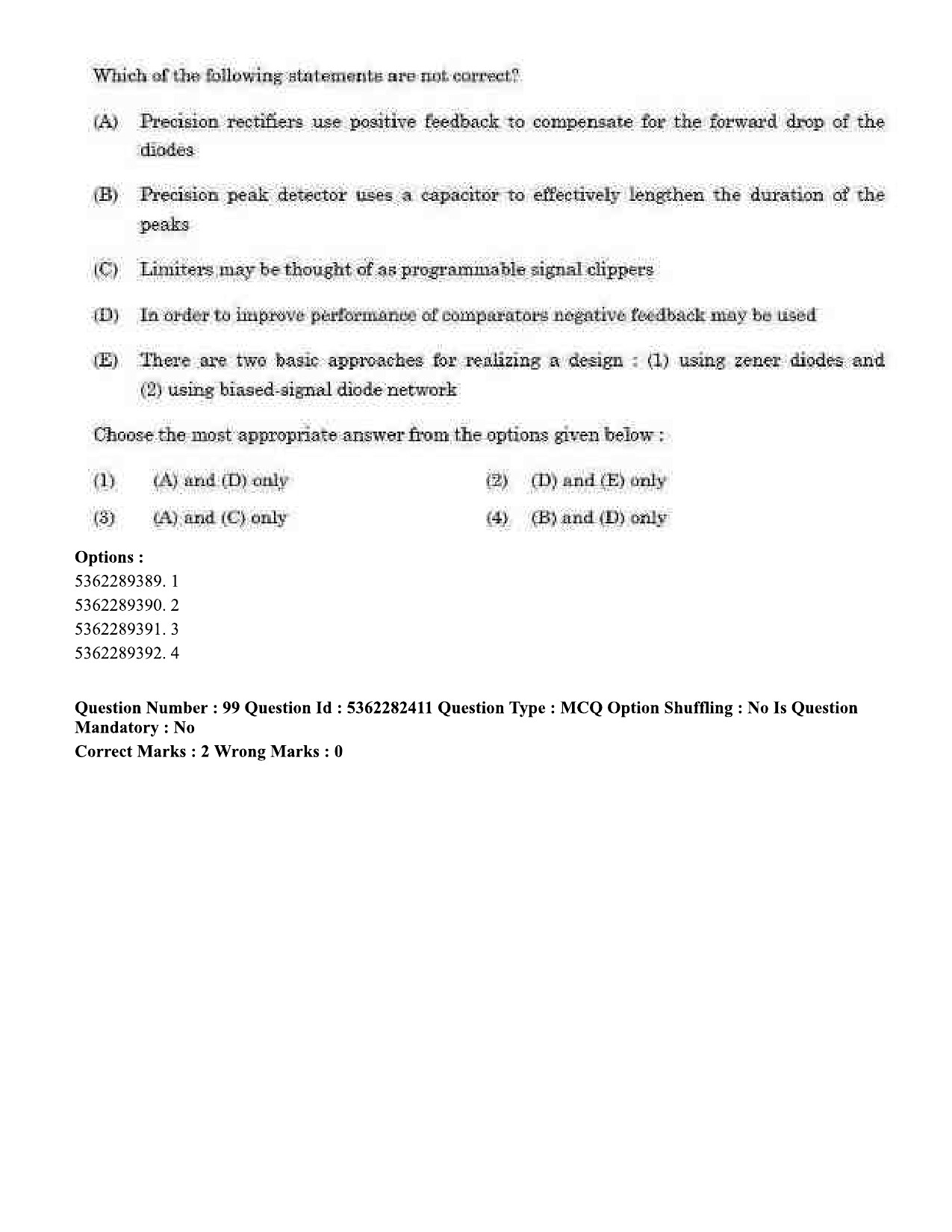 UGC NET Electronic Science Question Paper September 2020 95