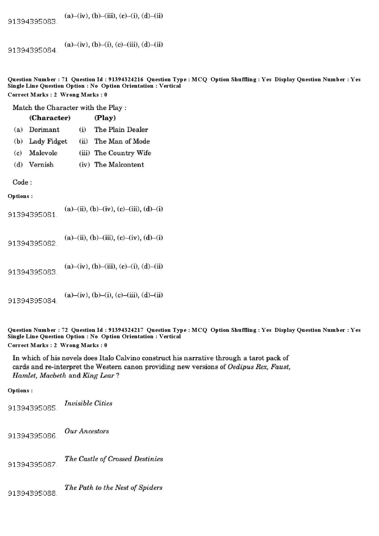 UGC NET English Question Paper December 2018 64