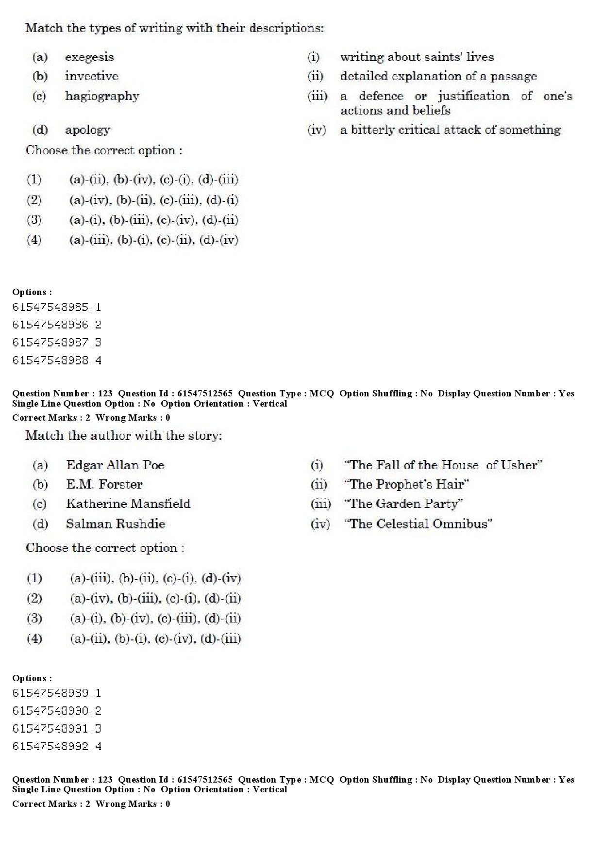 UGC NET English Question Paper December 2019 102