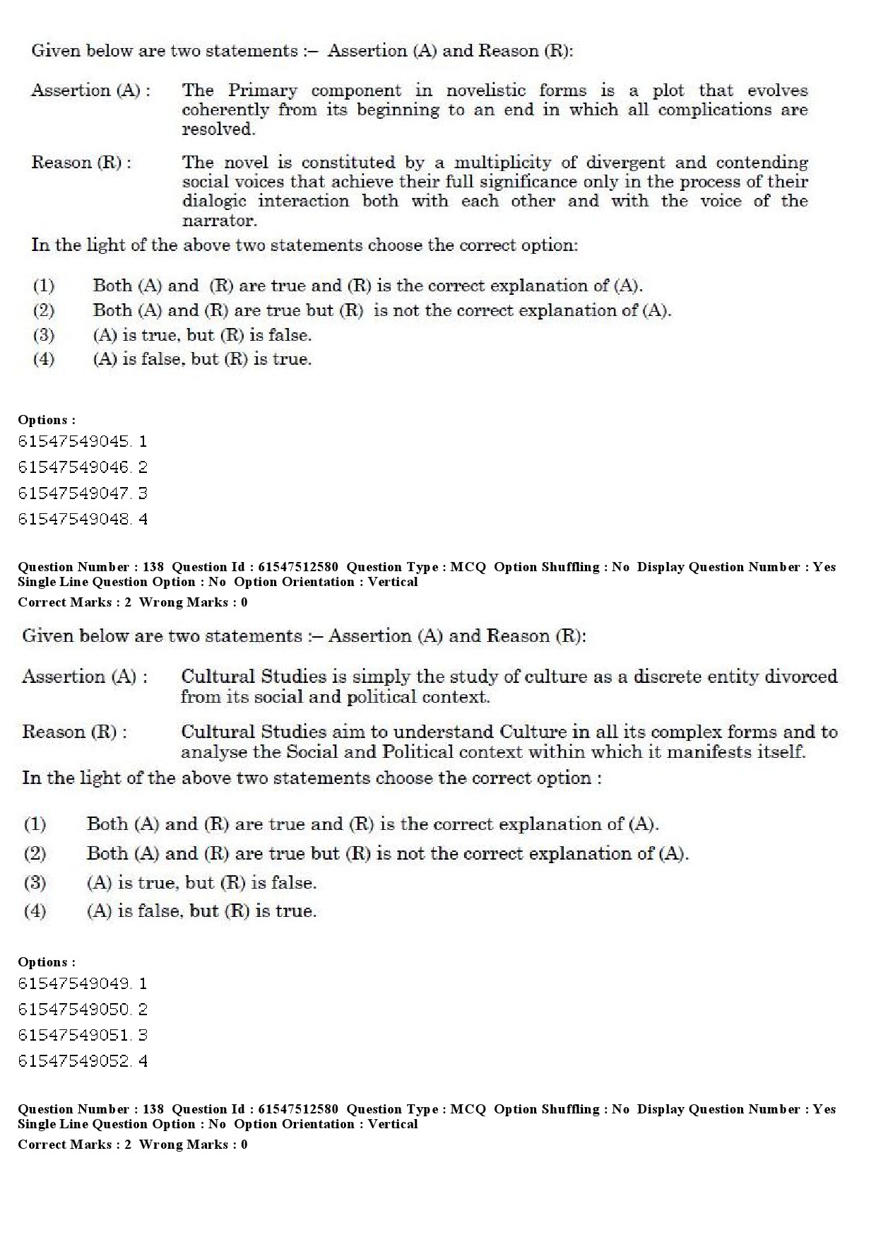 UGC NET English Question Paper December 2019 116