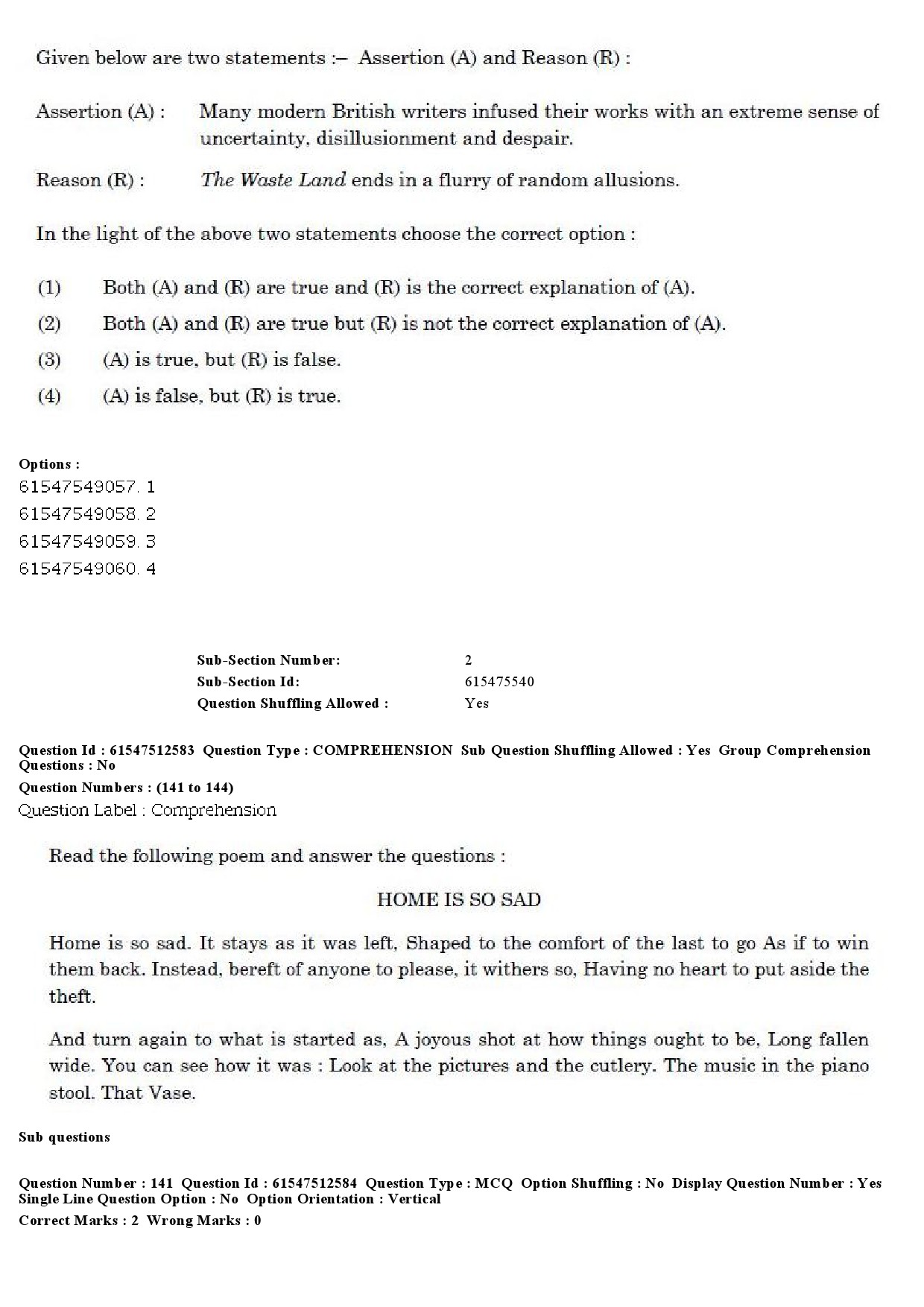 UGC NET English Question Paper December 2019 119