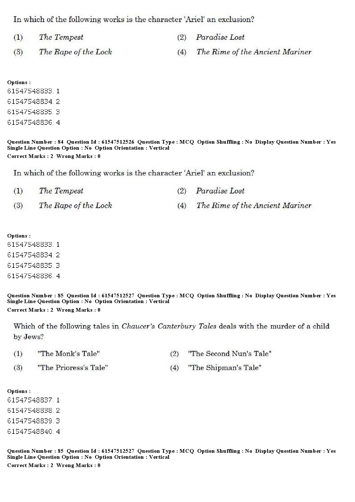 UGC NET English Question Paper December 2019 66