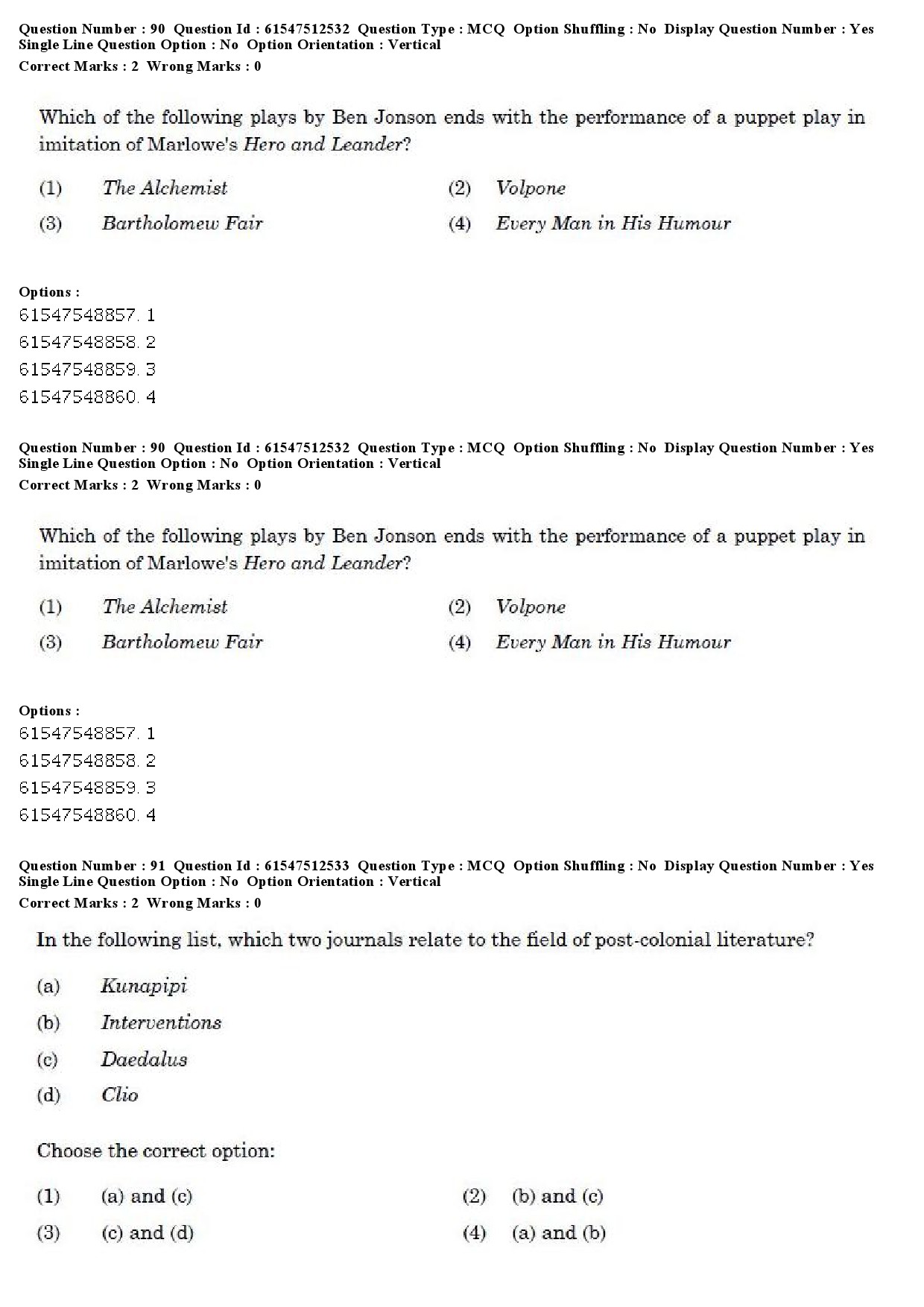 UGC NET English Question Paper December 2019 70