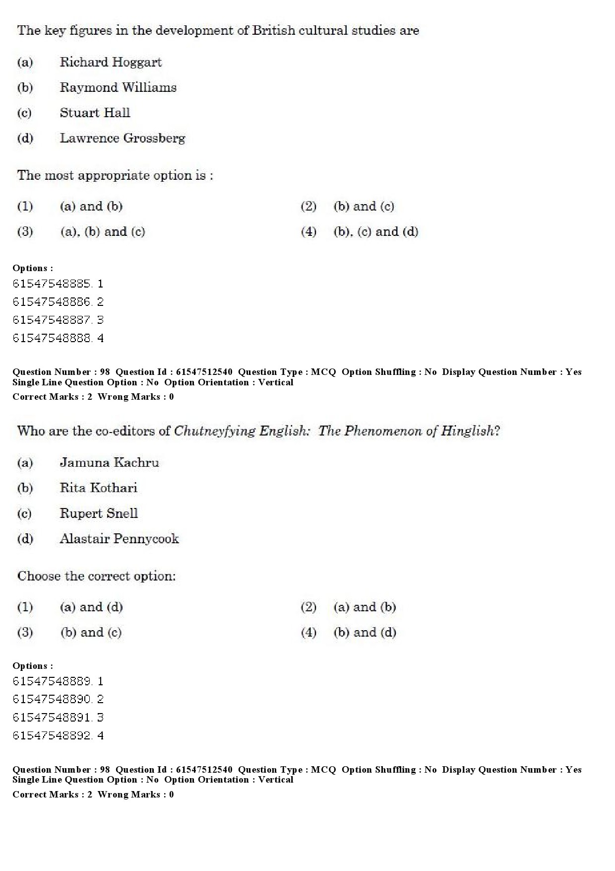 UGC NET English Question Paper December 2019 77