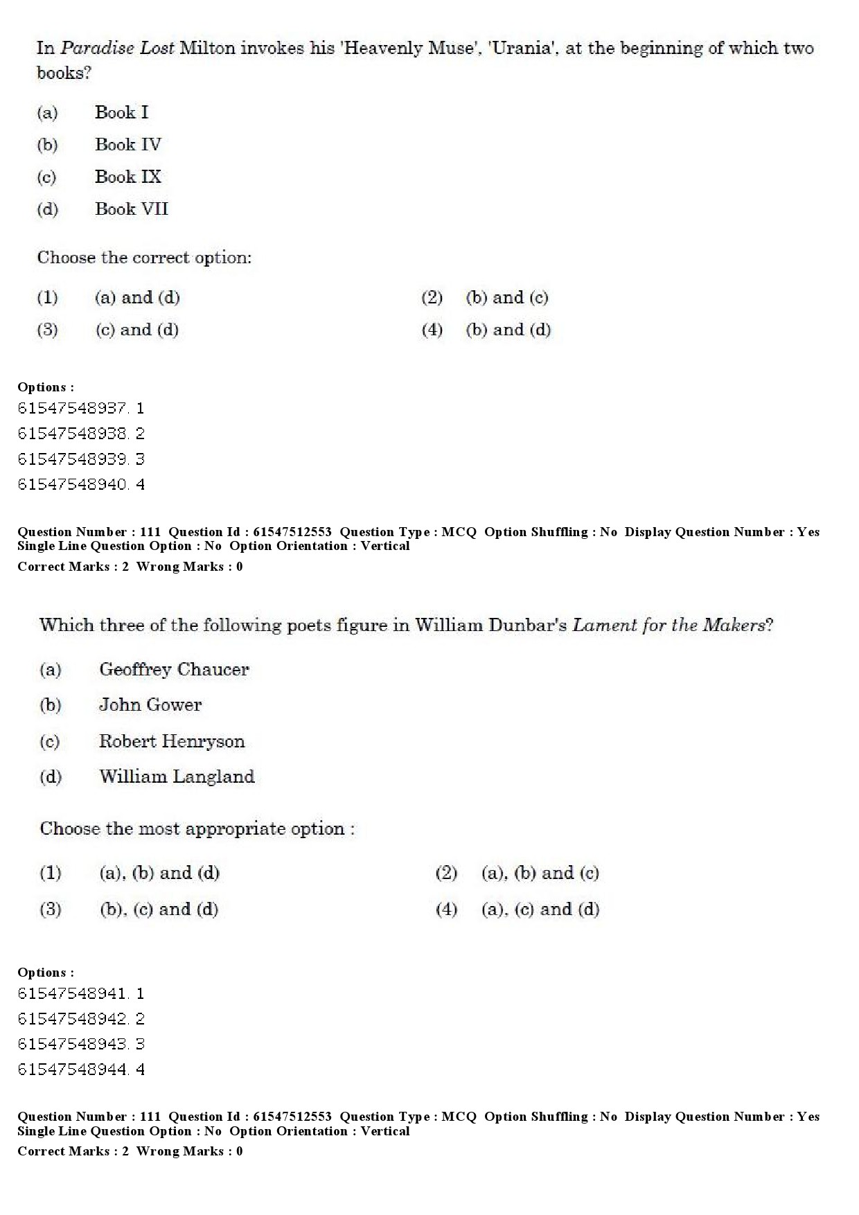 UGC NET English Question Paper December 2019 90