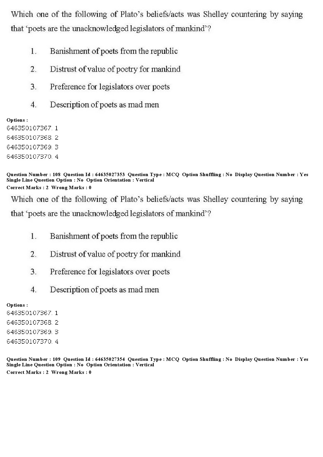 UGC NET English Question Paper June 2019 103