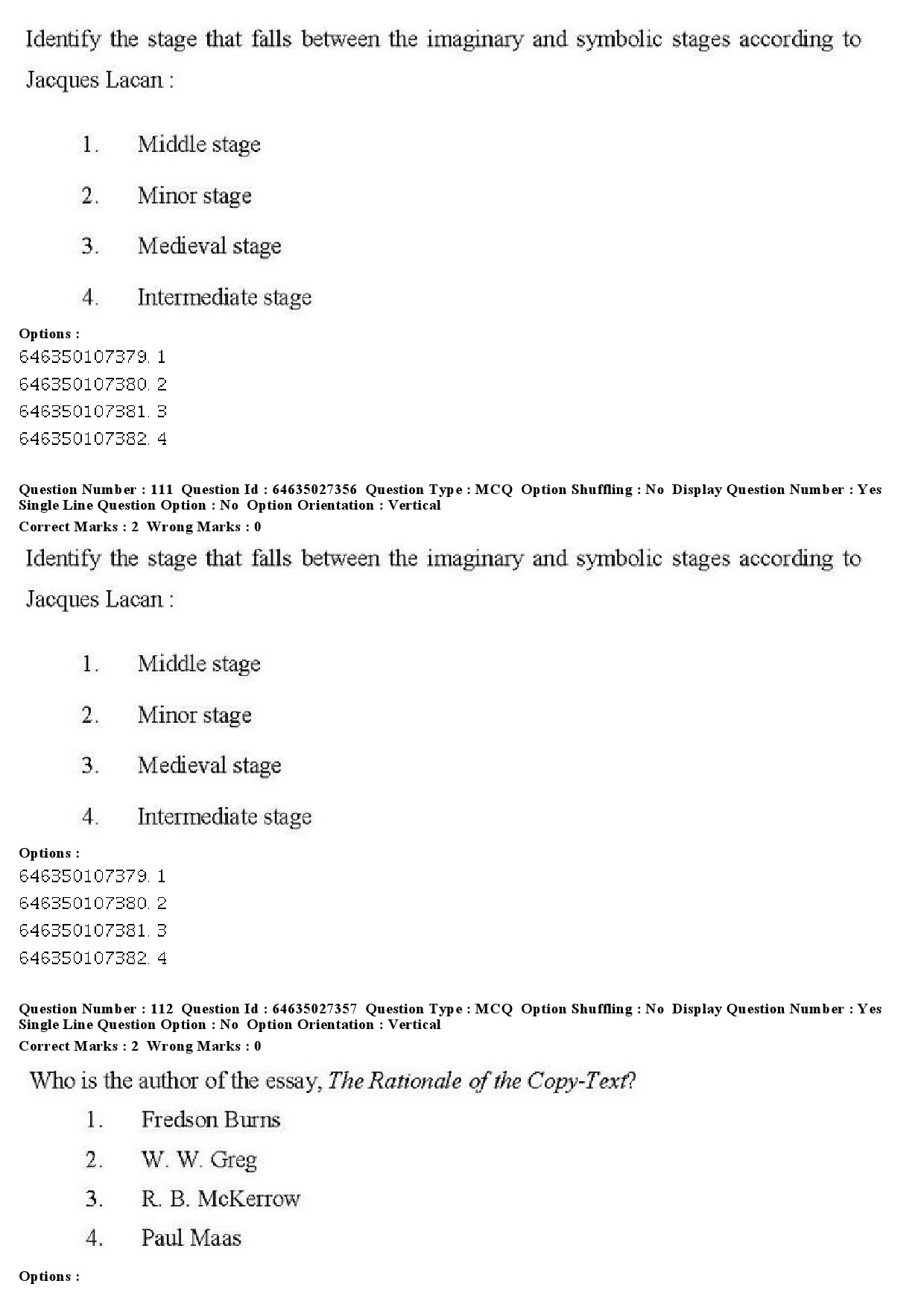 UGC NET English Question Paper June 2019 106