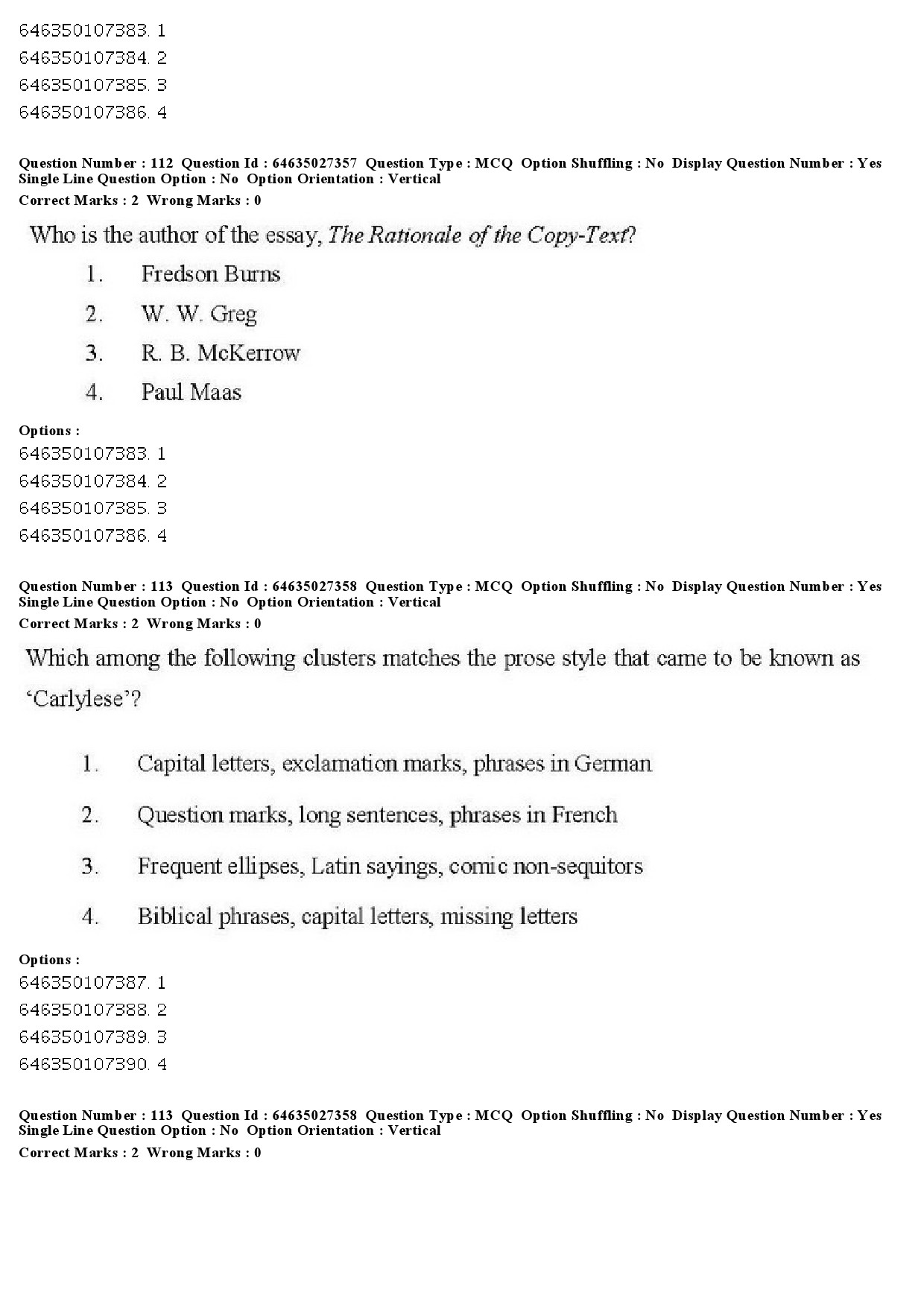 UGC NET English Question Paper June 2019 107