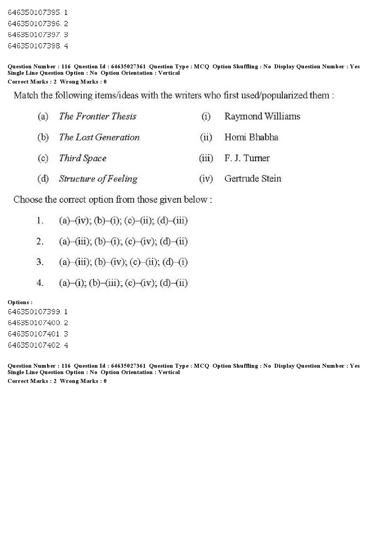 UGC NET English Question Paper June 2019 110