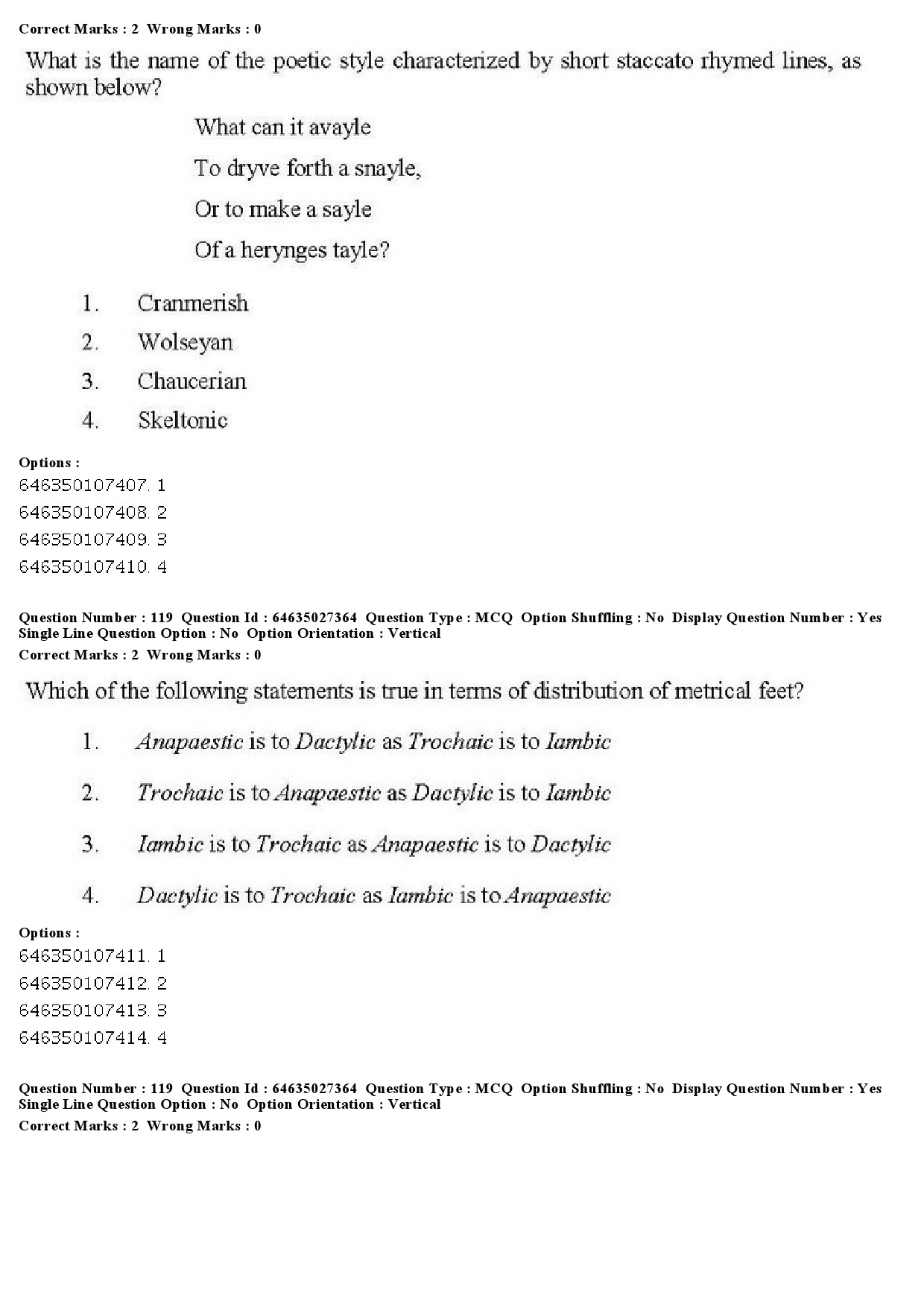 UGC NET English Question Paper June 2019 113