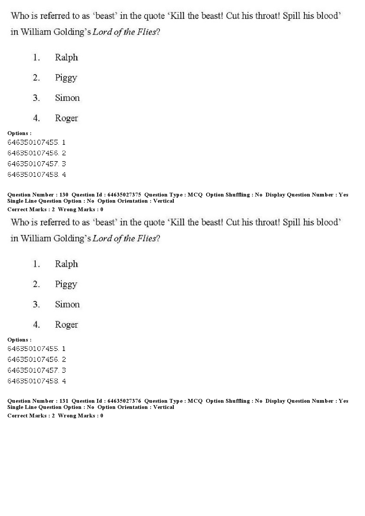 UGC NET English Question Paper June 2019 123