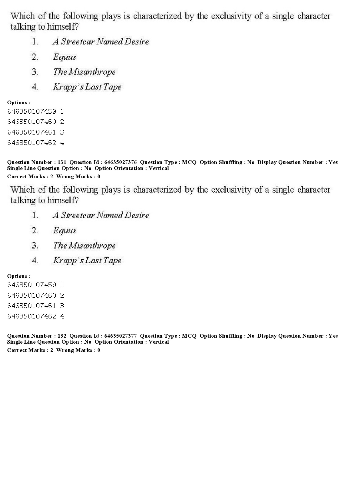 UGC NET English Question Paper June 2019 124