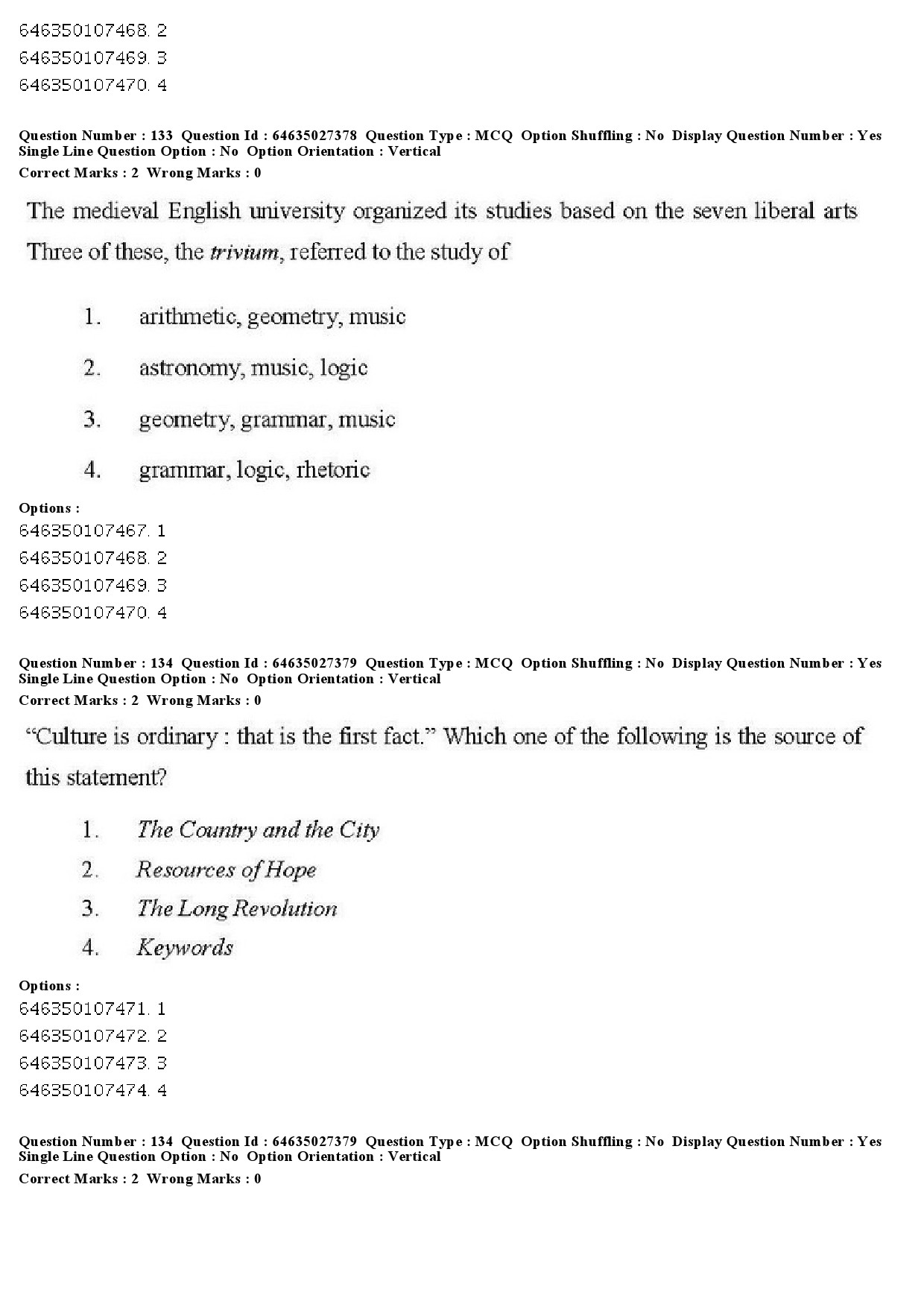 UGC NET English Question Paper June 2019 127