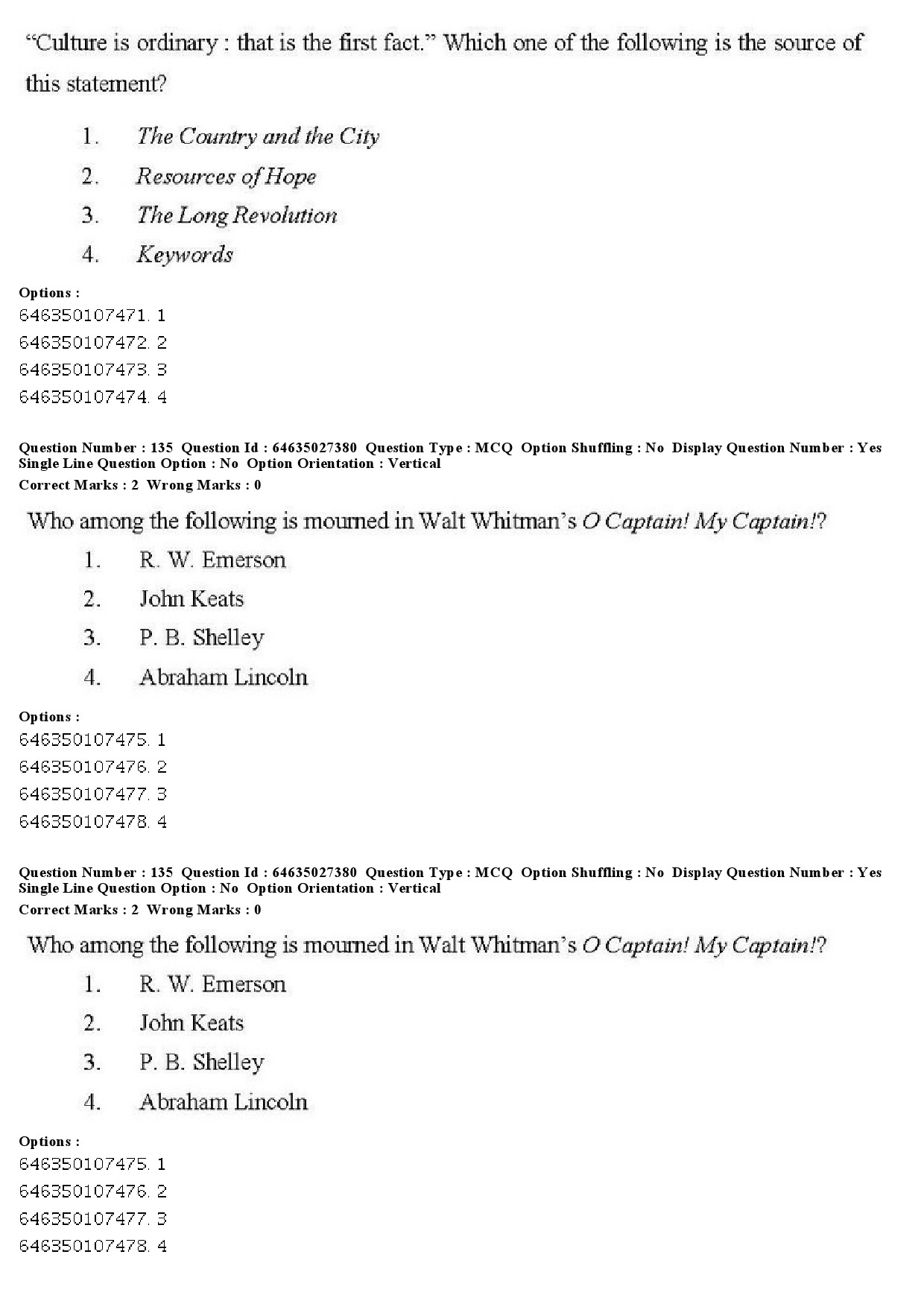 UGC NET English Question Paper June 2019 128