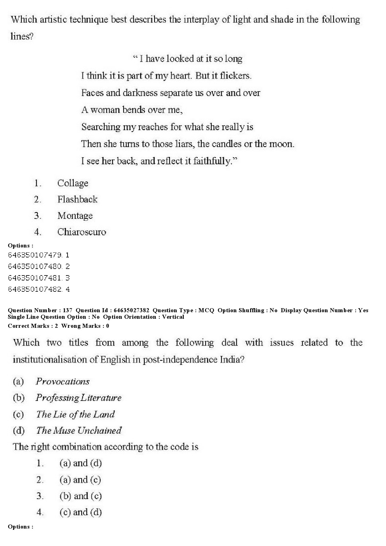 UGC NET English Question Paper June 2019 130