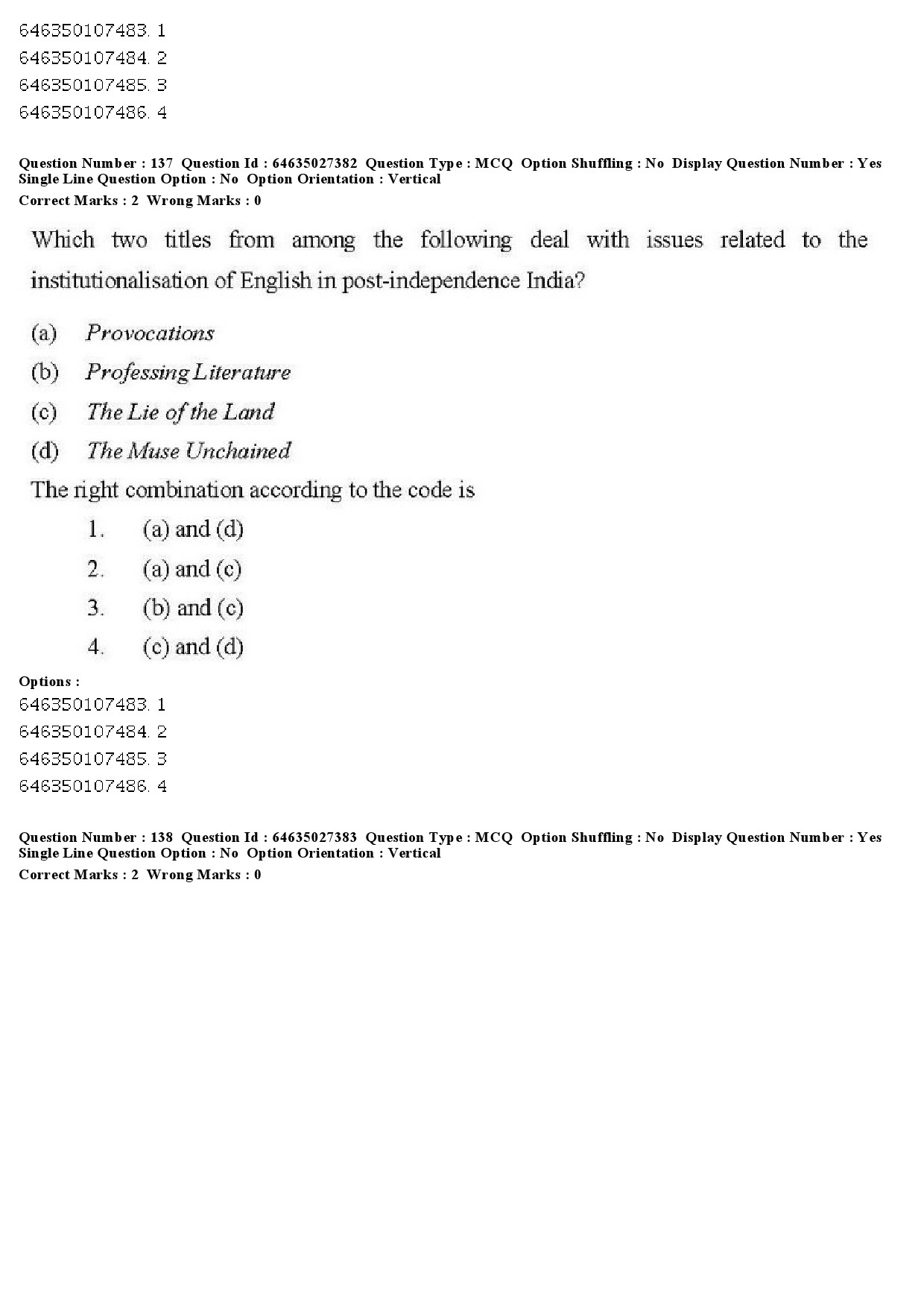 UGC NET English Question Paper June 2019 131