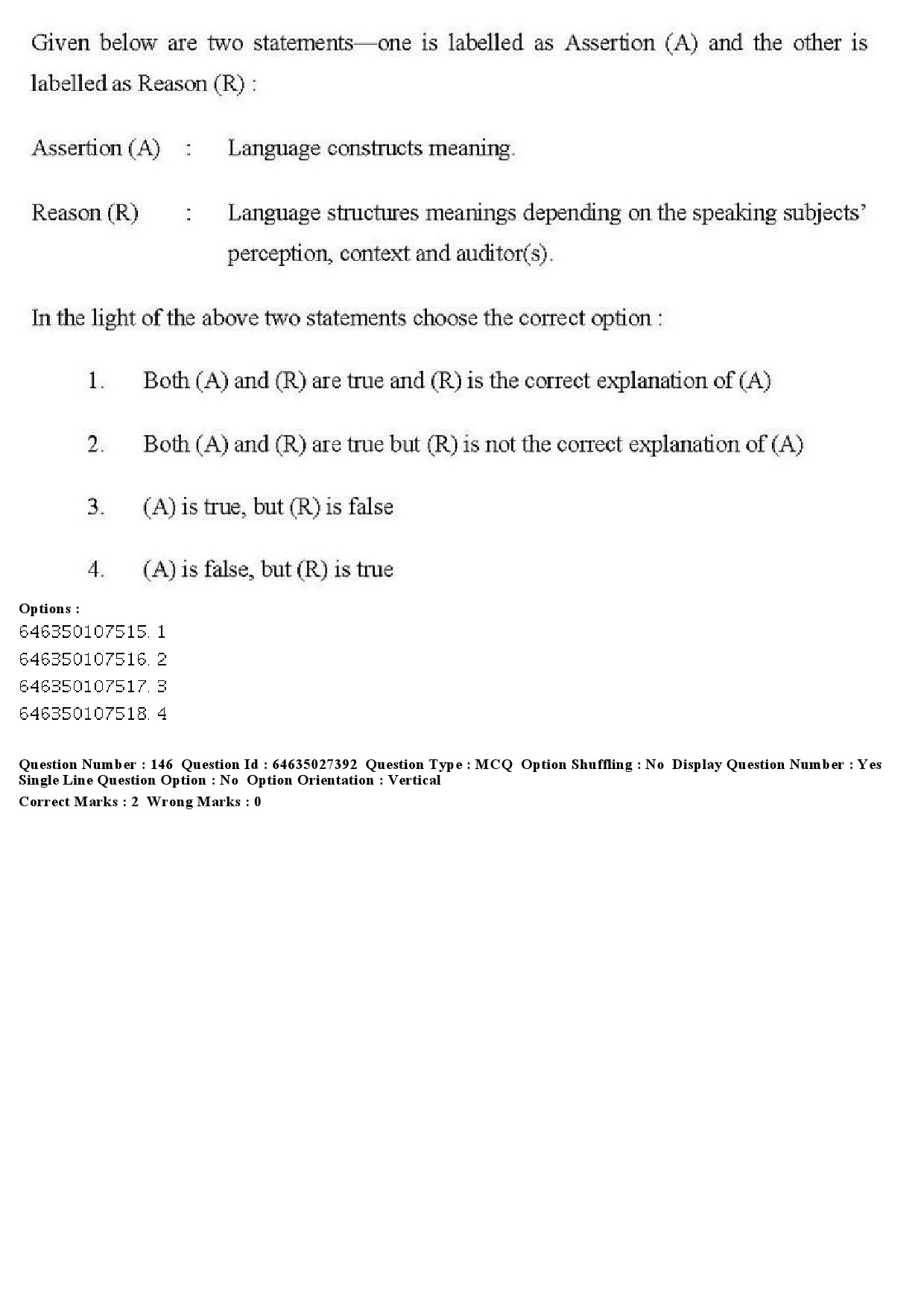 UGC NET English Question Paper June 2019 141