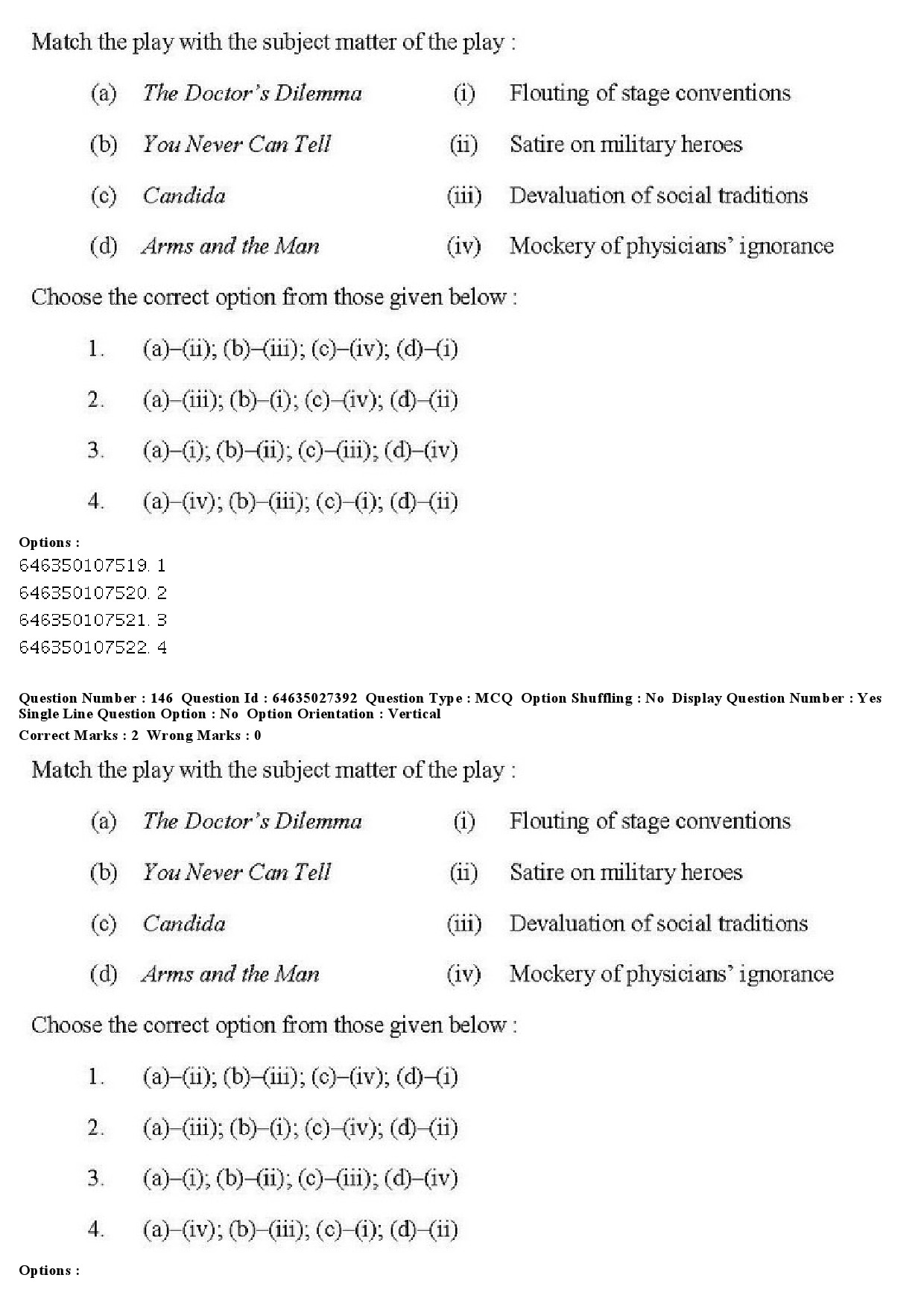 UGC NET English Question Paper June 2019 142