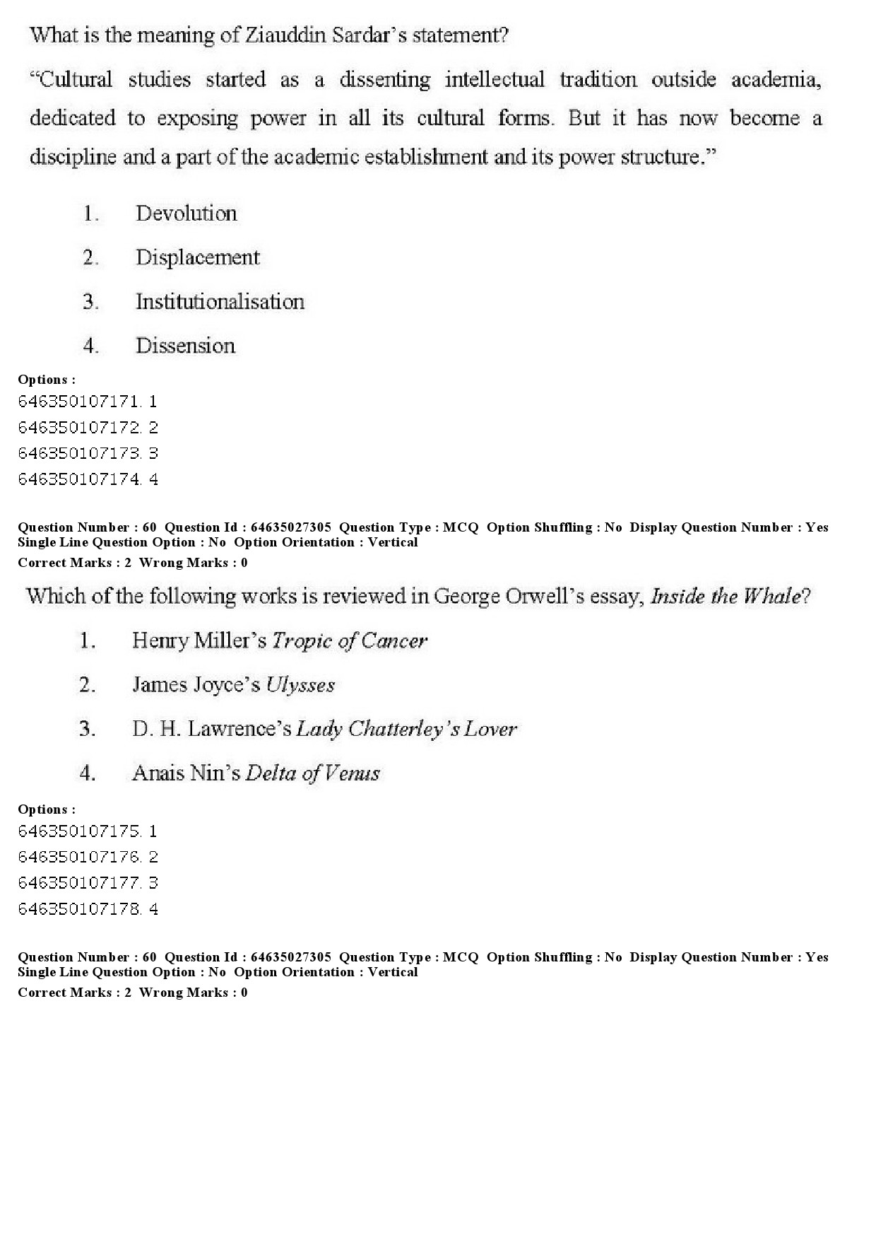 UGC NET English Question Paper June 2019 53