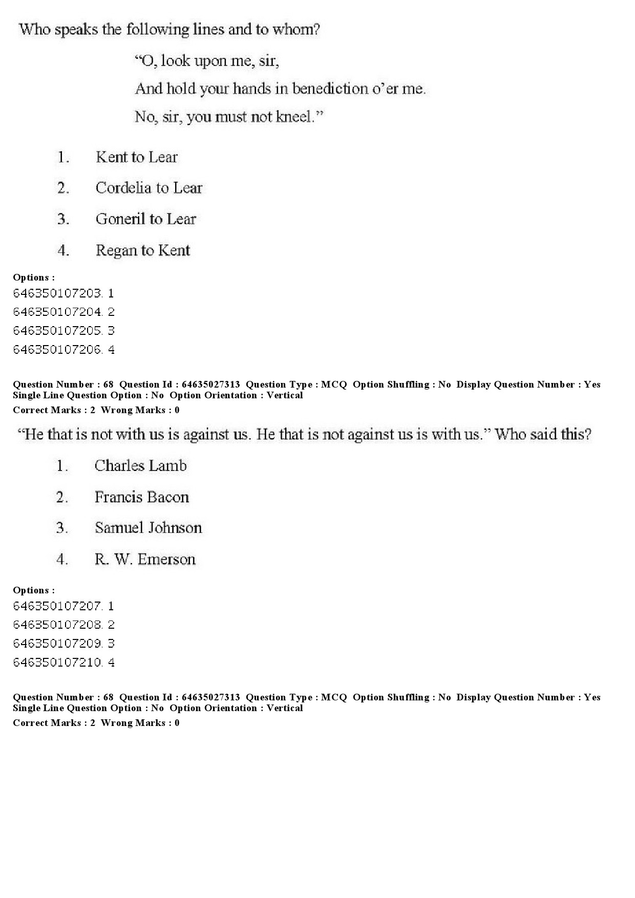 UGC NET English Question Paper June 2019 60