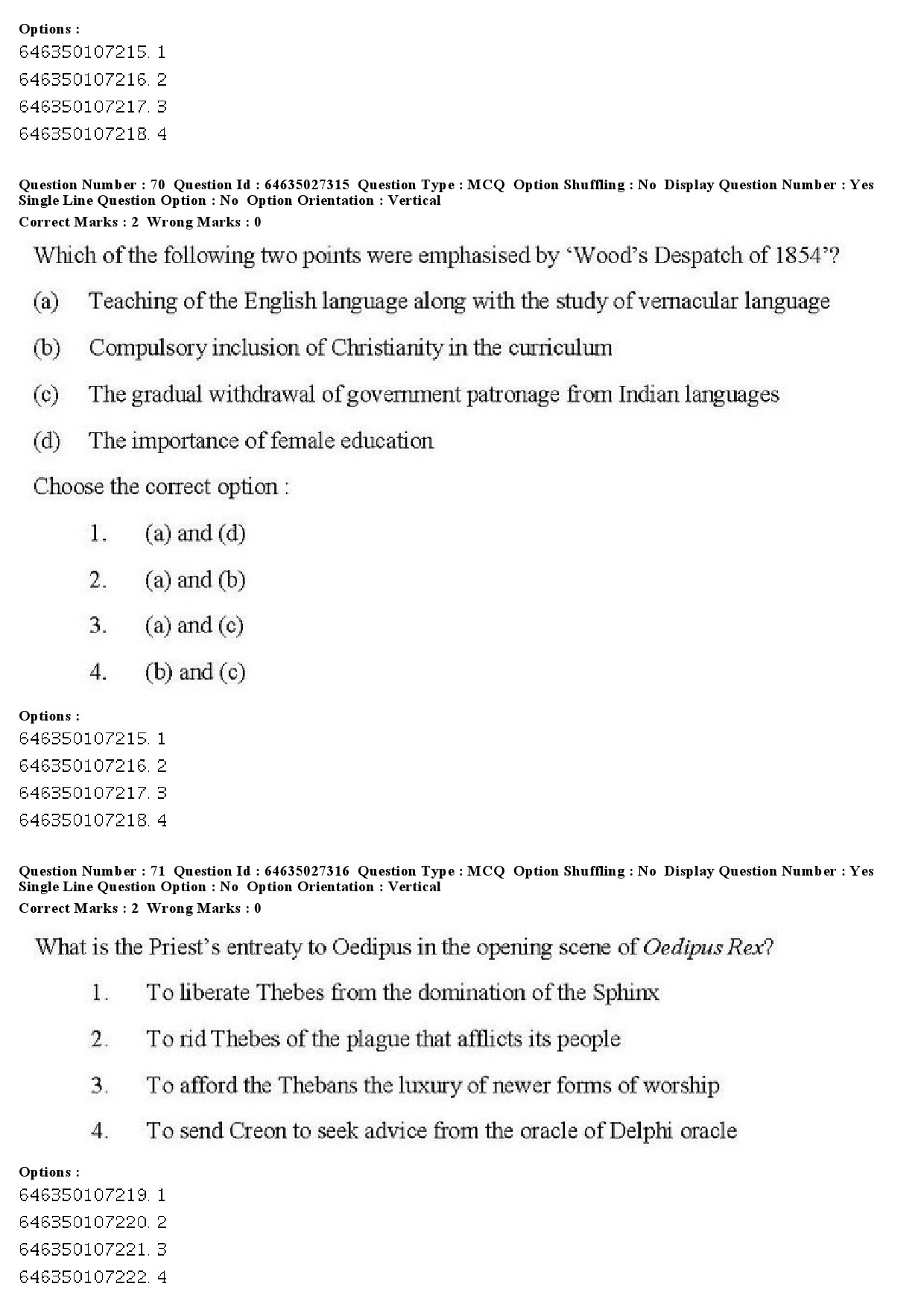 UGC NET English Question Paper June 2019 63