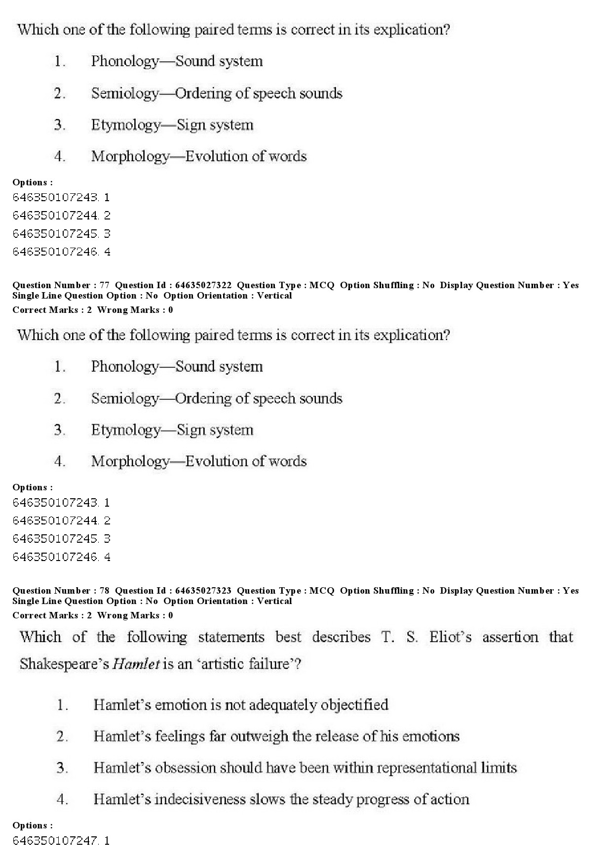 UGC NET English Question Paper June 2019 70