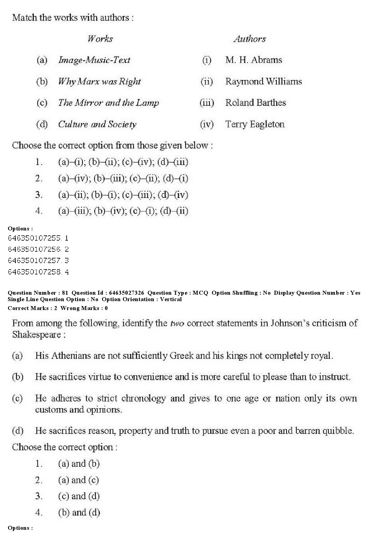 UGC NET English Question Paper June 2019 73