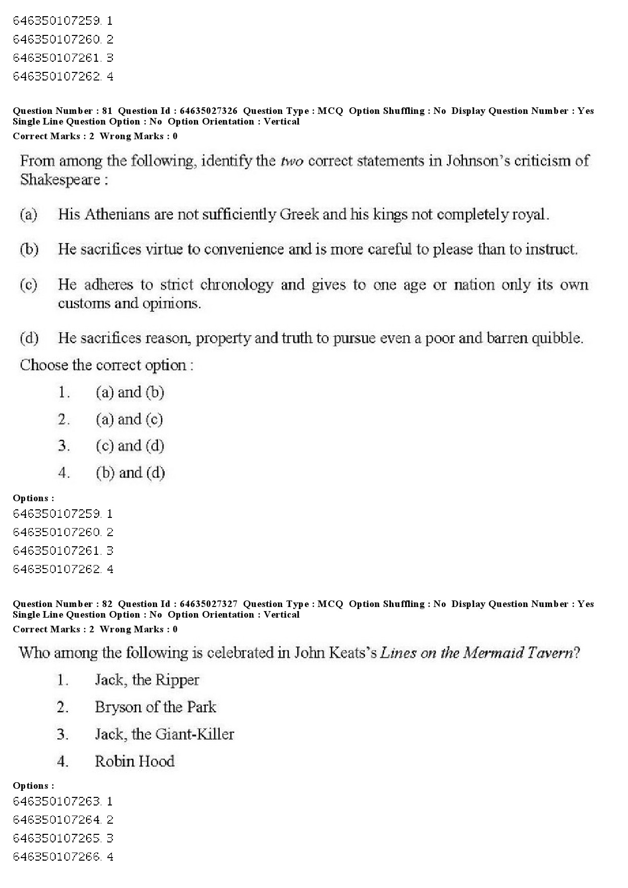 UGC NET English Question Paper June 2019 74