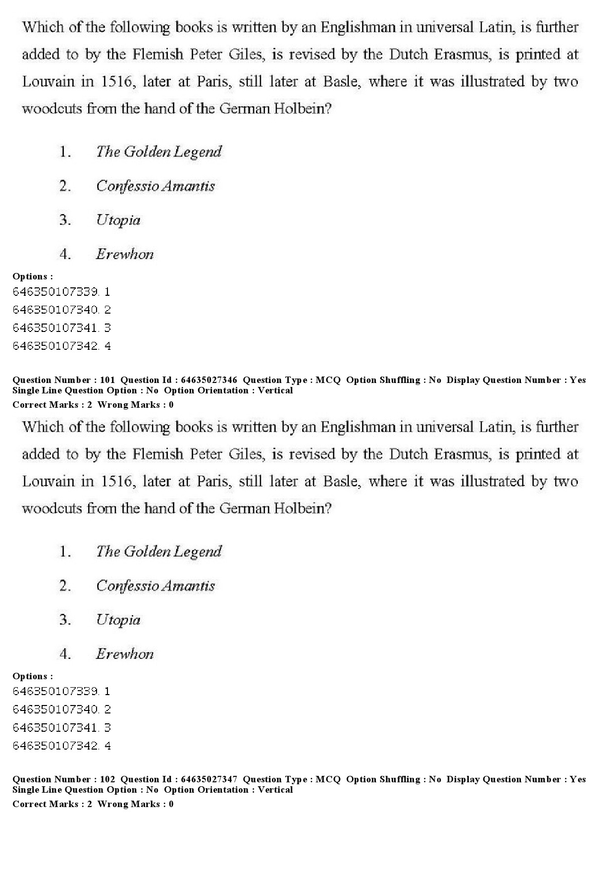 UGC NET English Question Paper June 2019 96