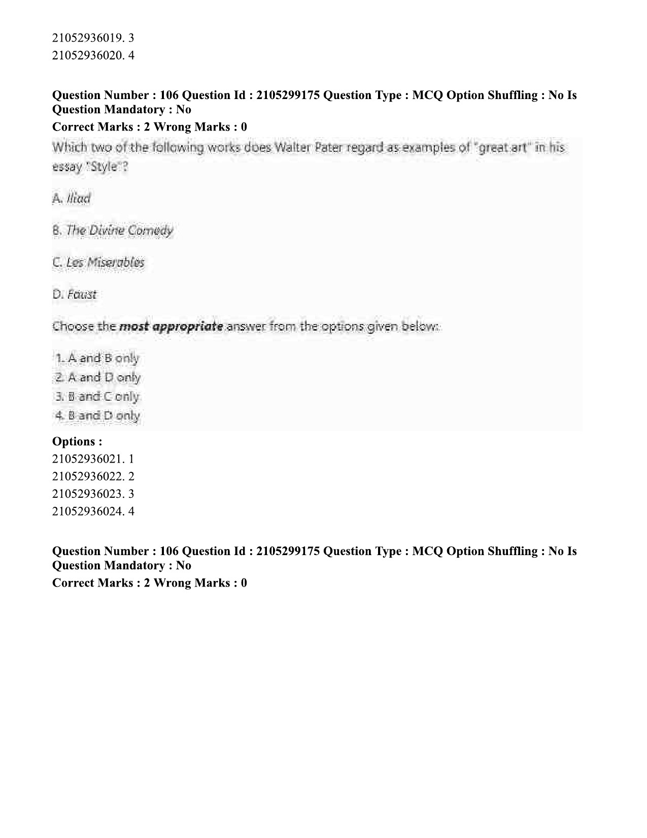 UGC NET English Question Paper September 2020 107