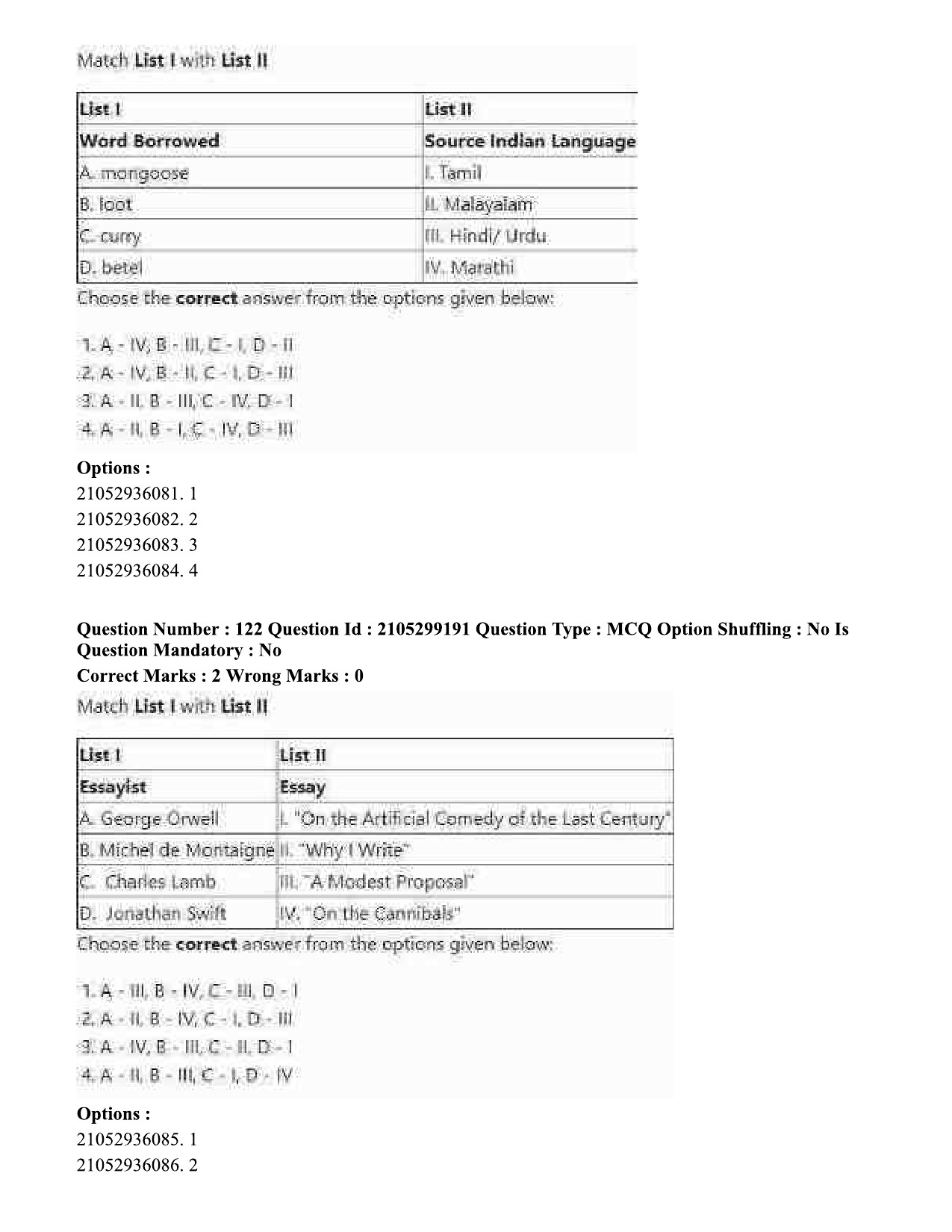 UGC NET English Question Paper September 2020 128