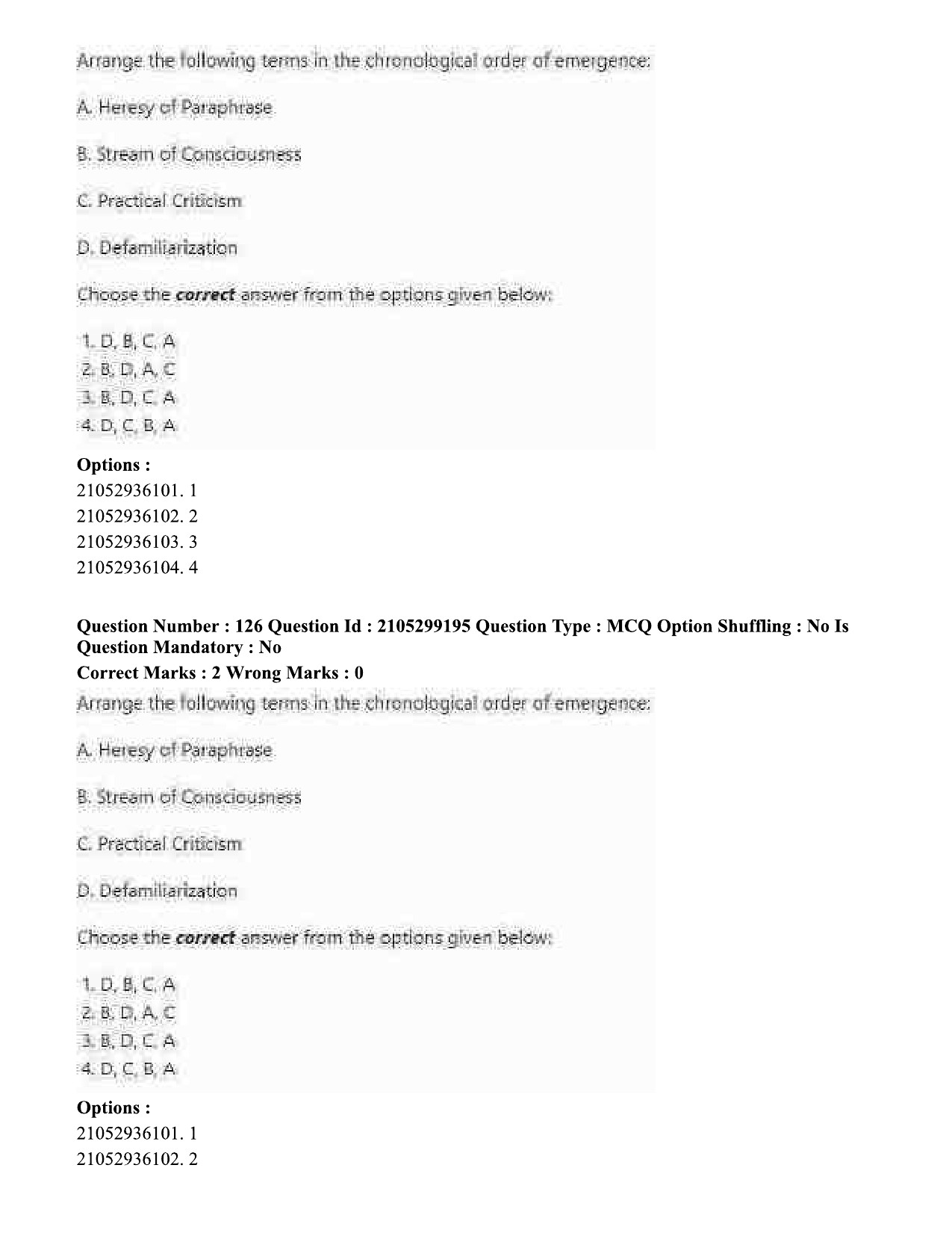 UGC NET English Question Paper September 2020 134