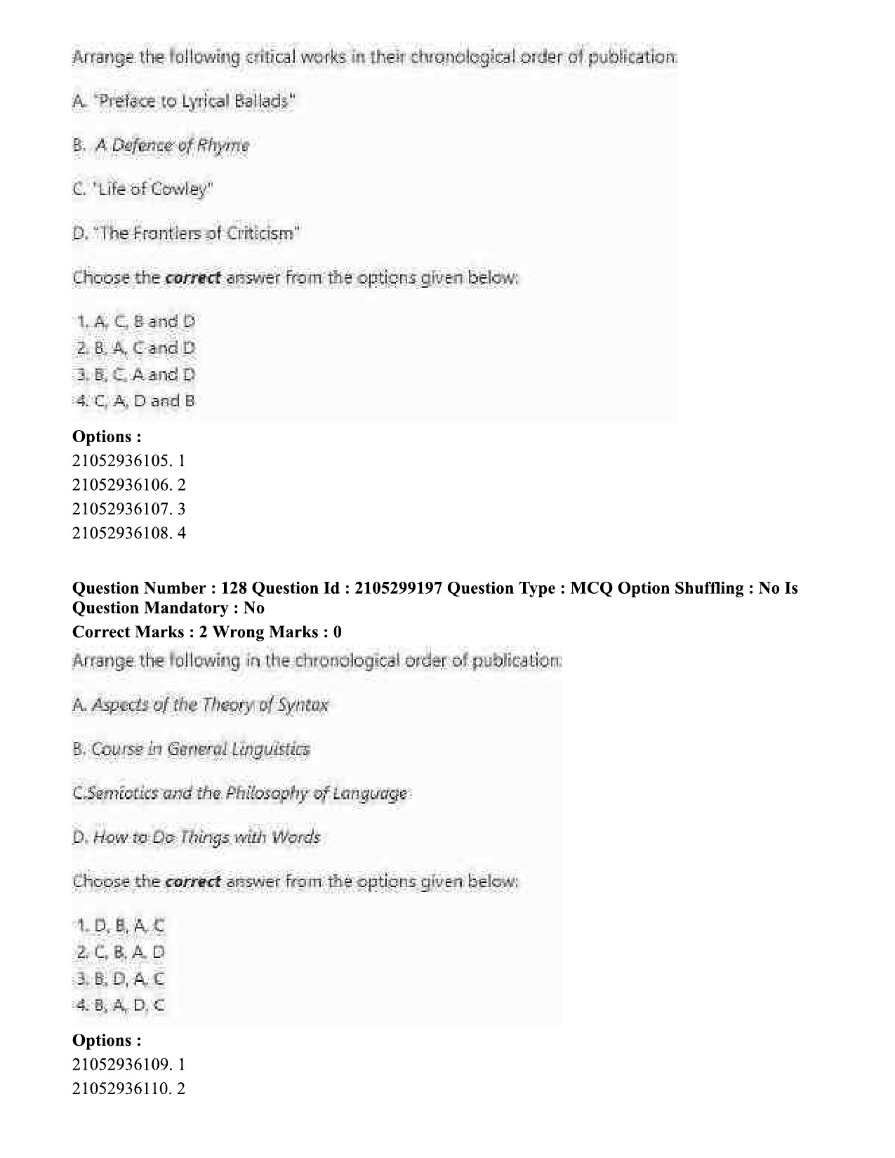 UGC NET English Question Paper September 2020 136