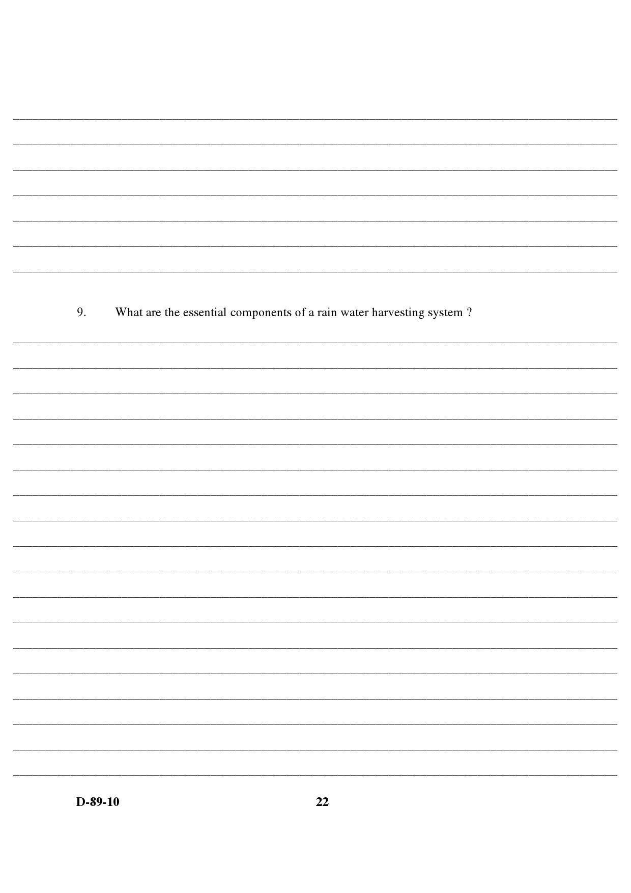 UGC NET Environmental Science Question Paper III December 2010 8