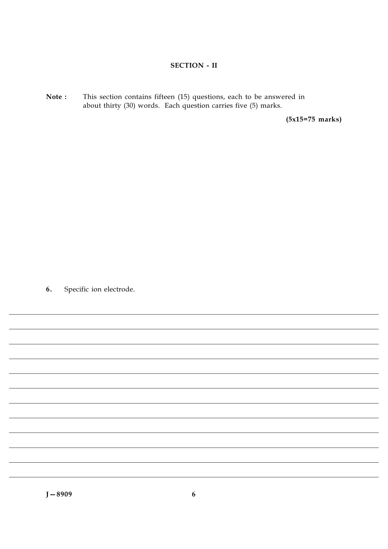 UGC NET Environmental Science Question Paper III June 2009 6