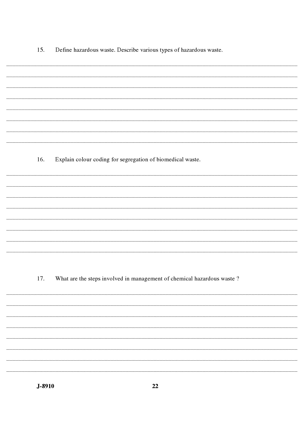 UGC NET Environmental Science Question Paper III June 2010 11