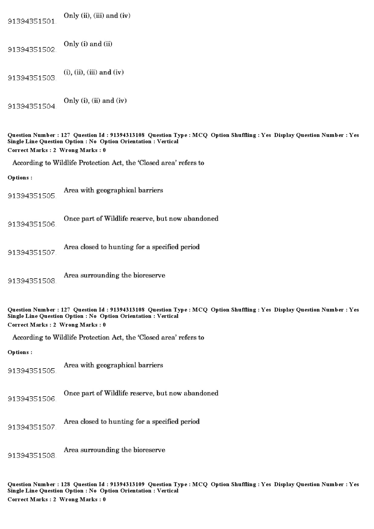 UGC NET Environmental Sciences Question Paper December 2018 107