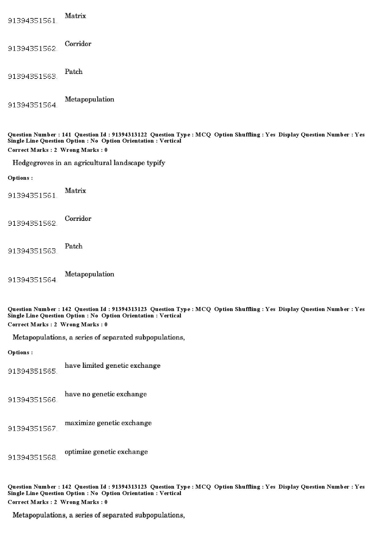 UGC NET Environmental Sciences Question Paper December 2018 119