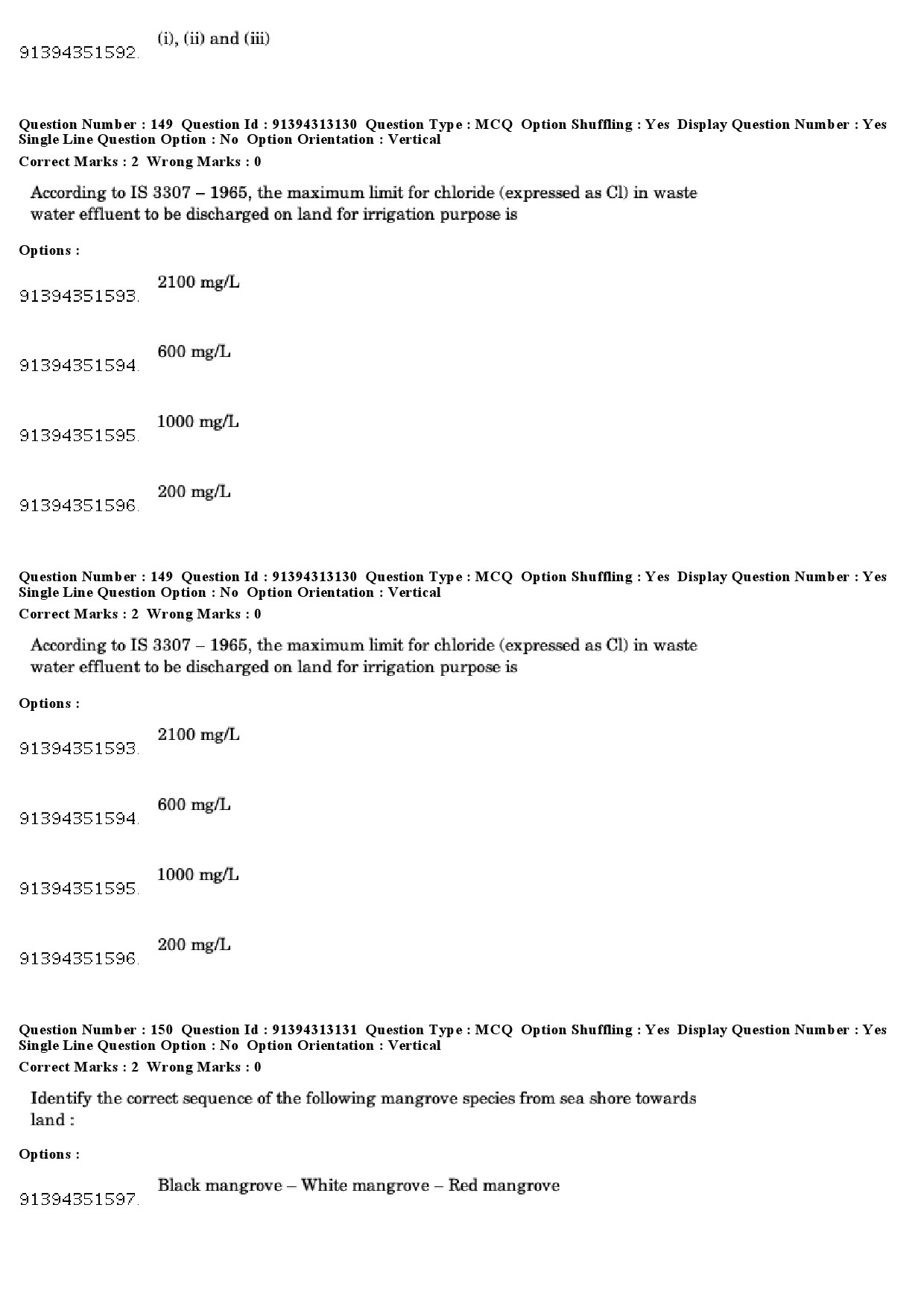 UGC NET Environmental Sciences Question Paper December 2018 125