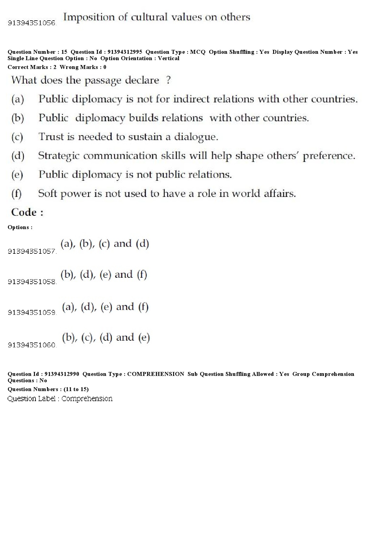 UGC NET Environmental Sciences Question Paper December 2018 14