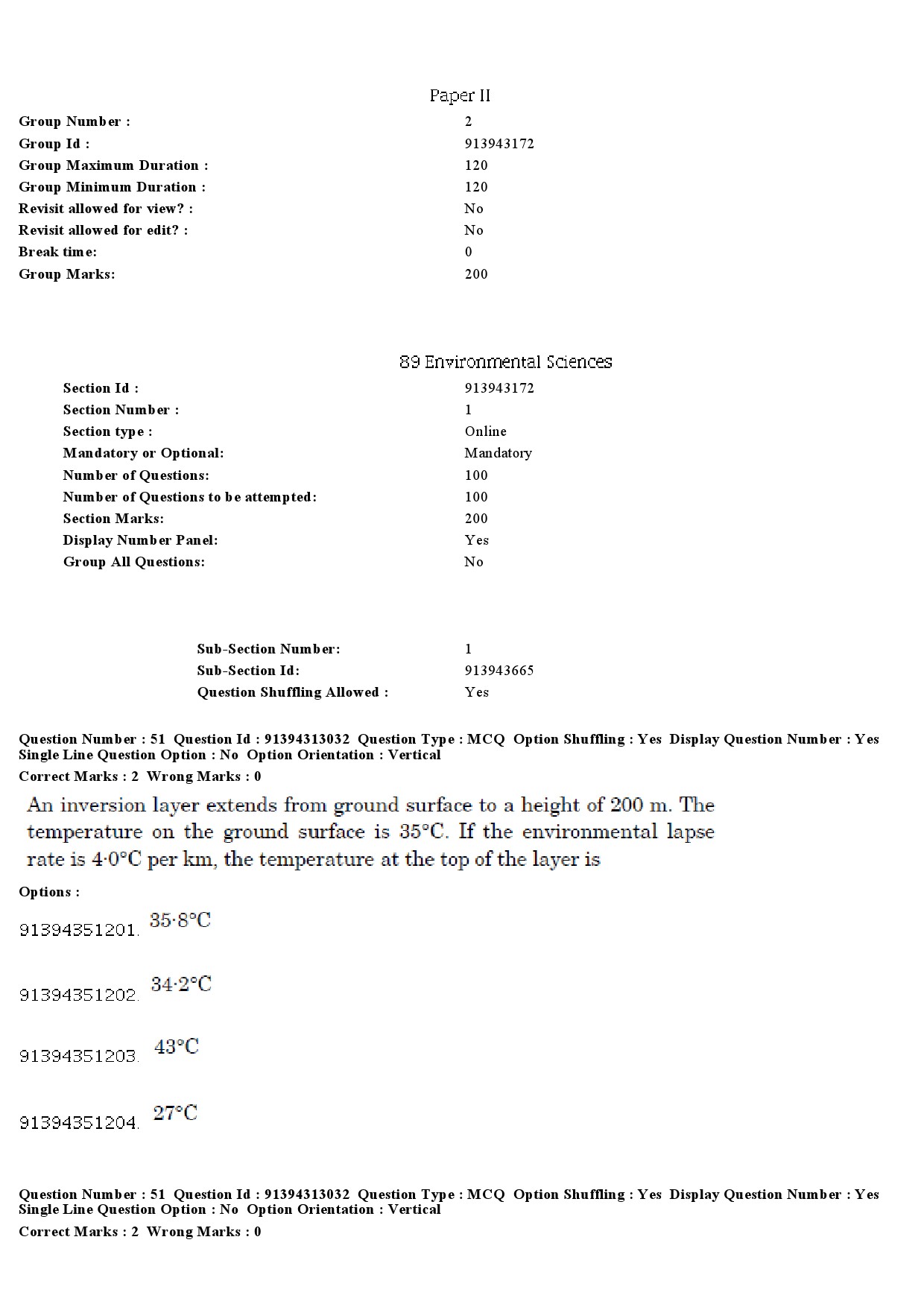 UGC NET Environmental Sciences Question Paper December 2018 47