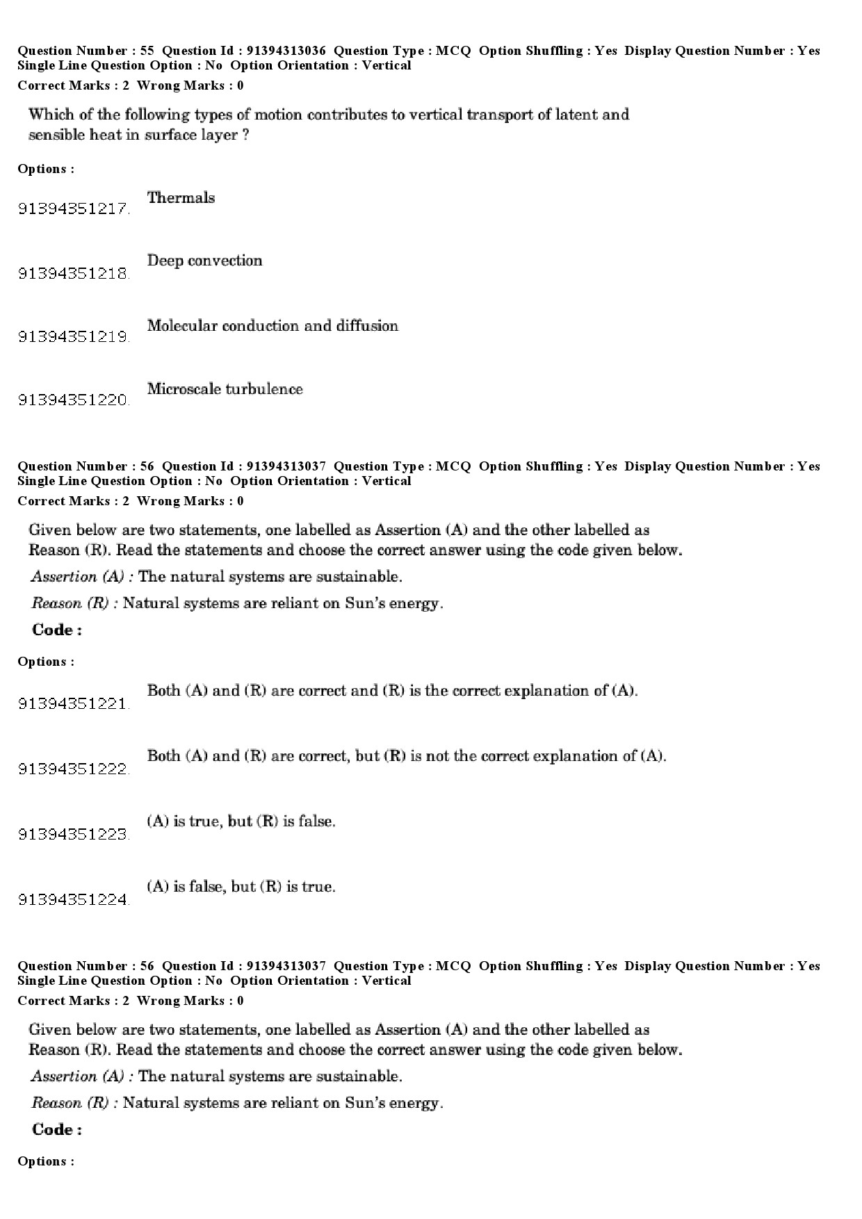 UGC NET Environmental Sciences Question Paper December 2018 51