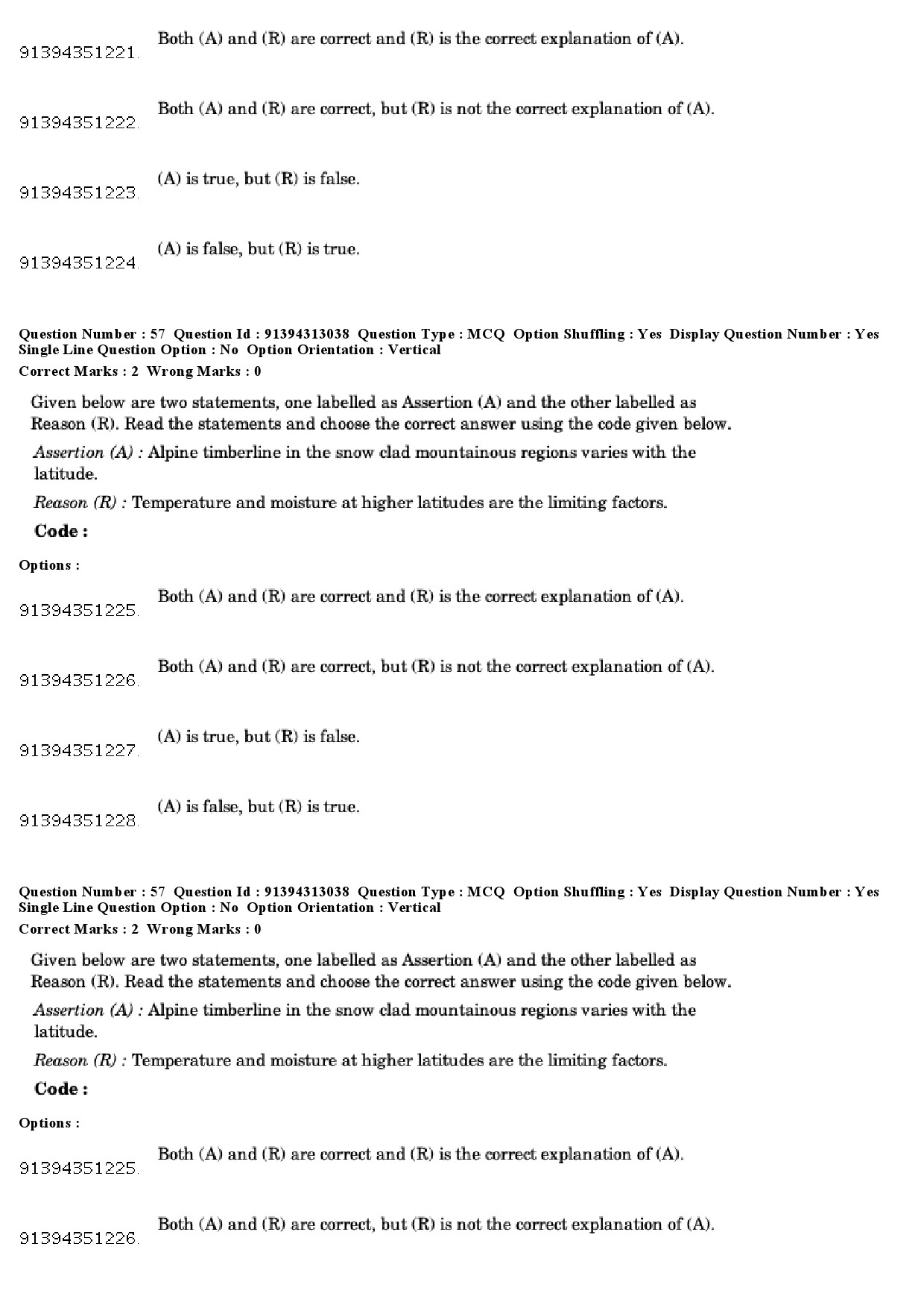 UGC NET Environmental Sciences Question Paper December 2018 52